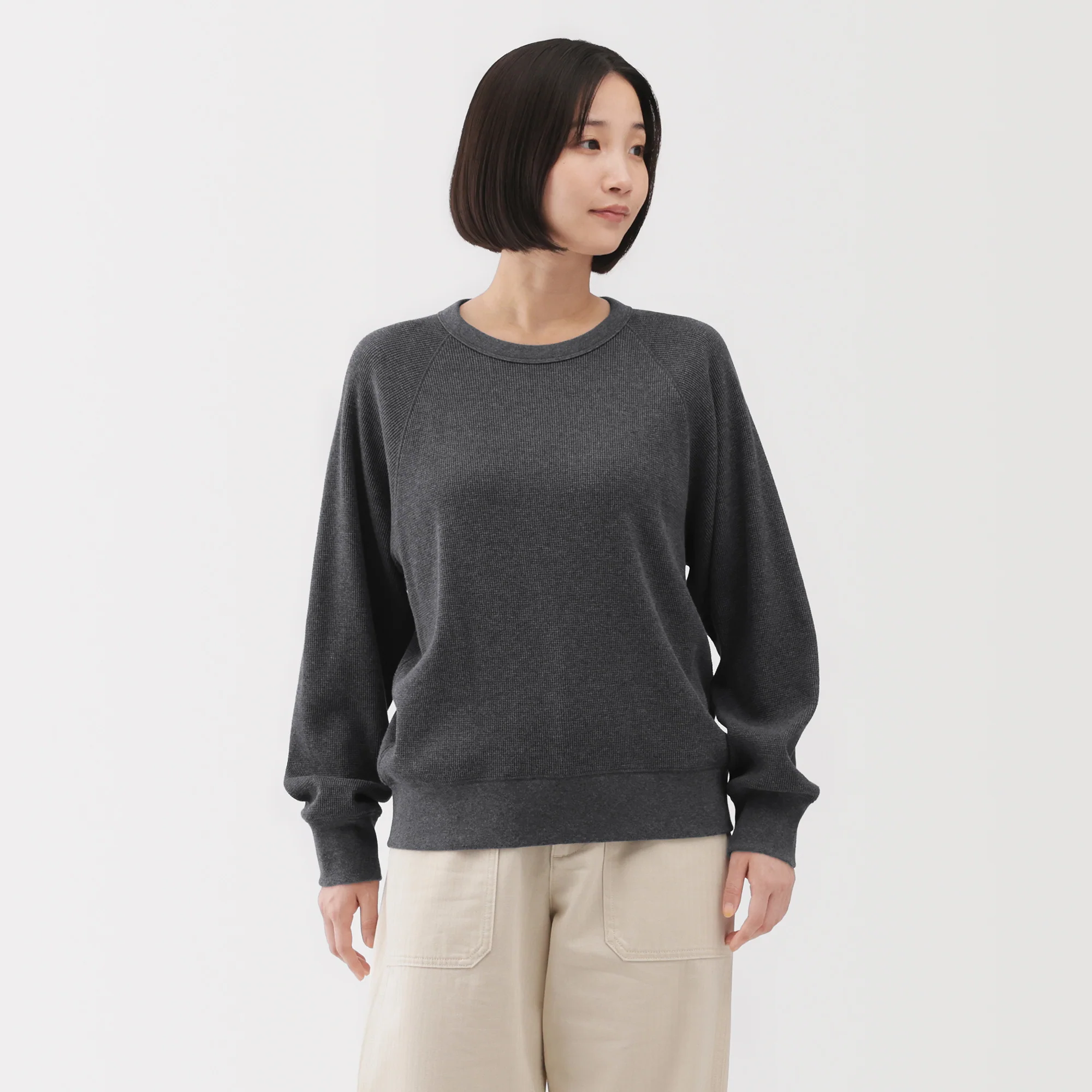 Waffle Crew Neck T-Shirt - Image 3