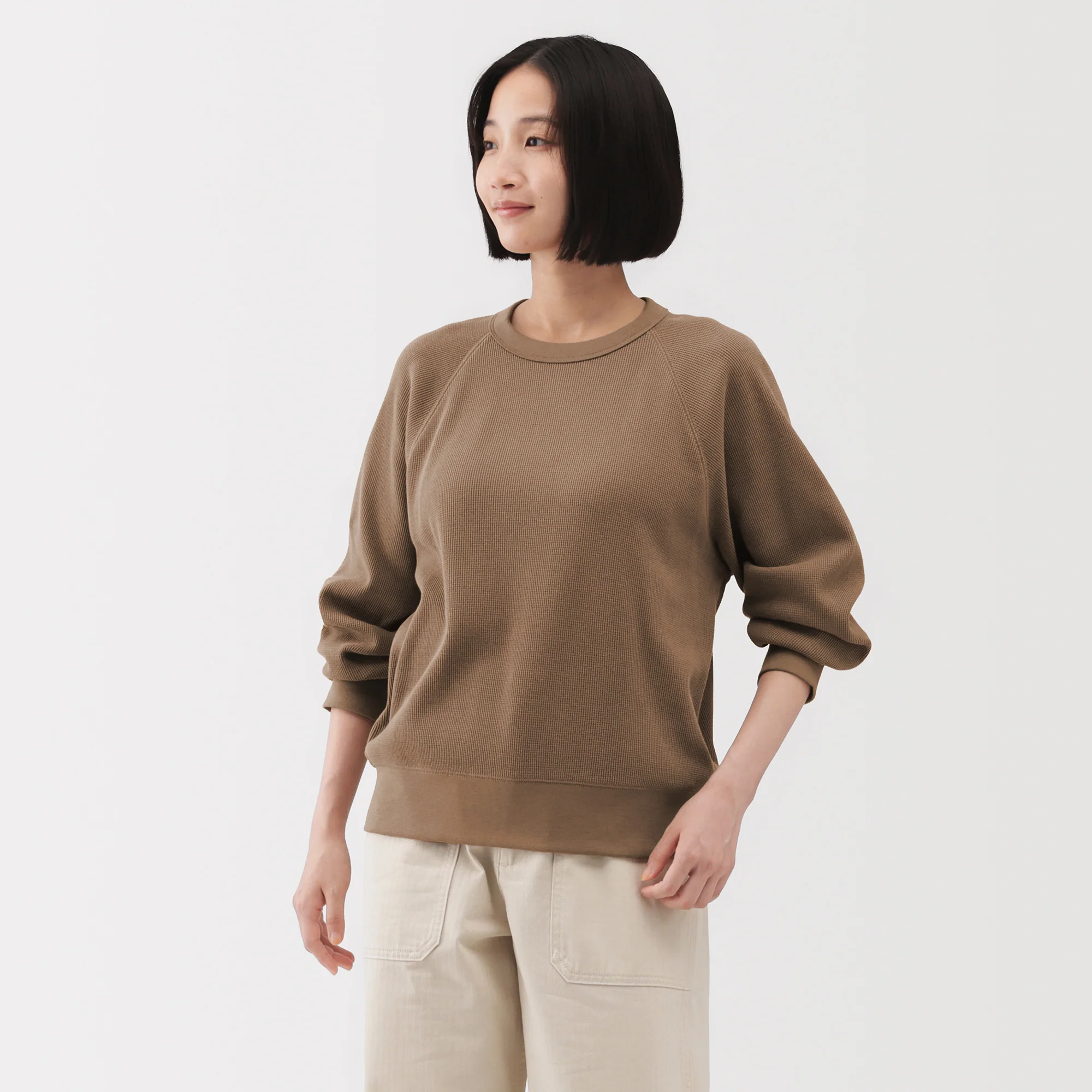 Waffle Crew Neck T-Shirt - Image 31