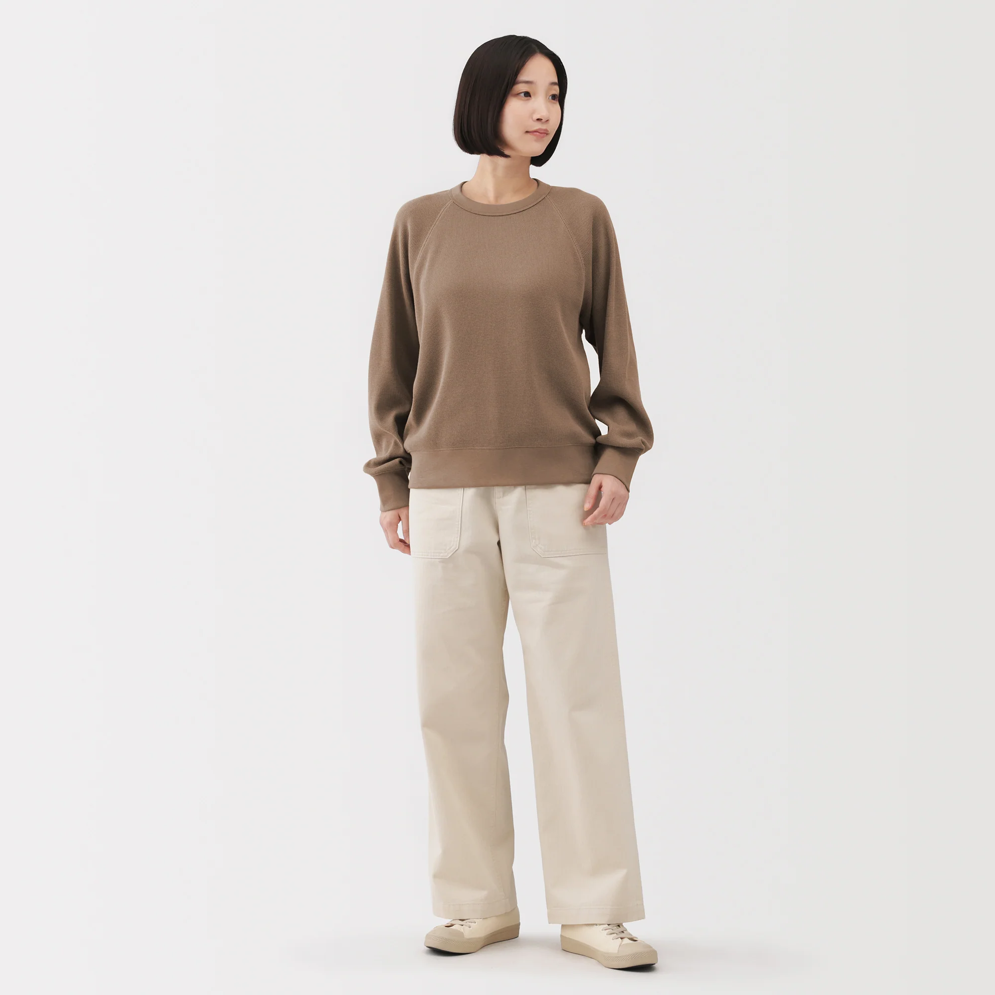 Waffle Crew Neck T-Shirt - Image 32