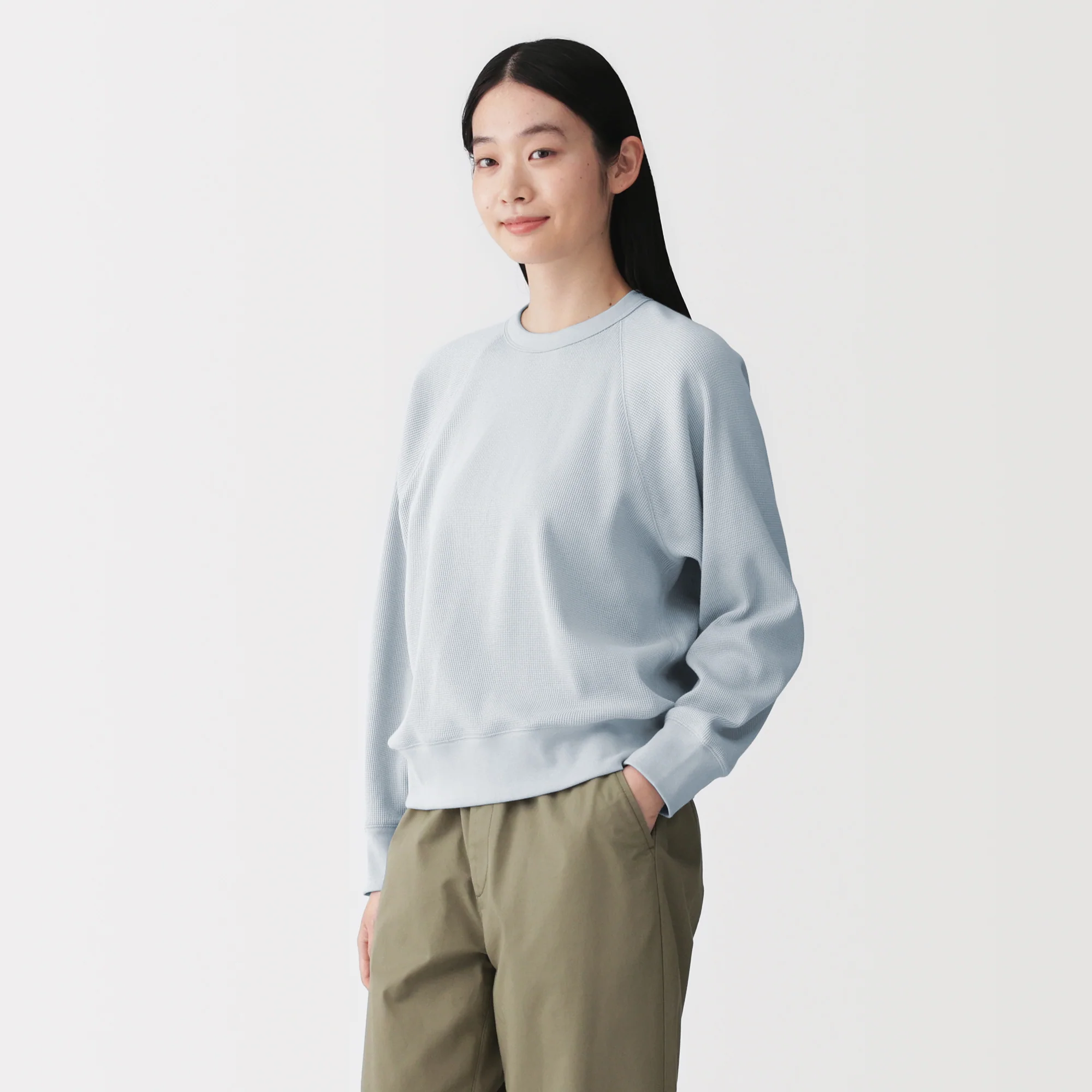 Waffle Crew Neck T-Shirt - Image 11