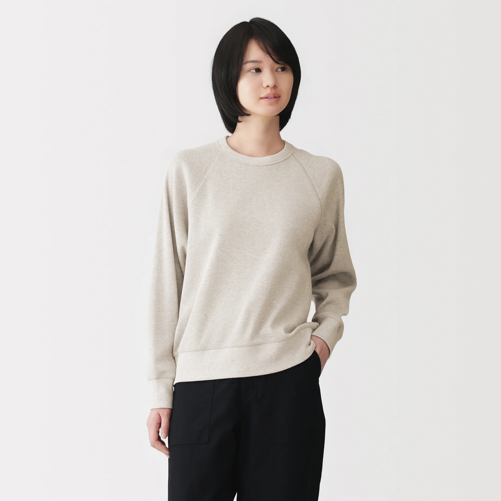 Waffle Crew Neck T-Shirt - Image 3