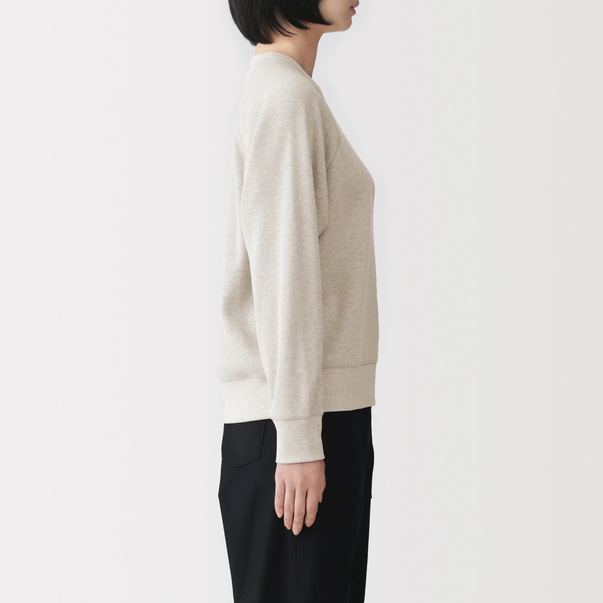 Waffle Crew Neck T-Shirt - Image 37