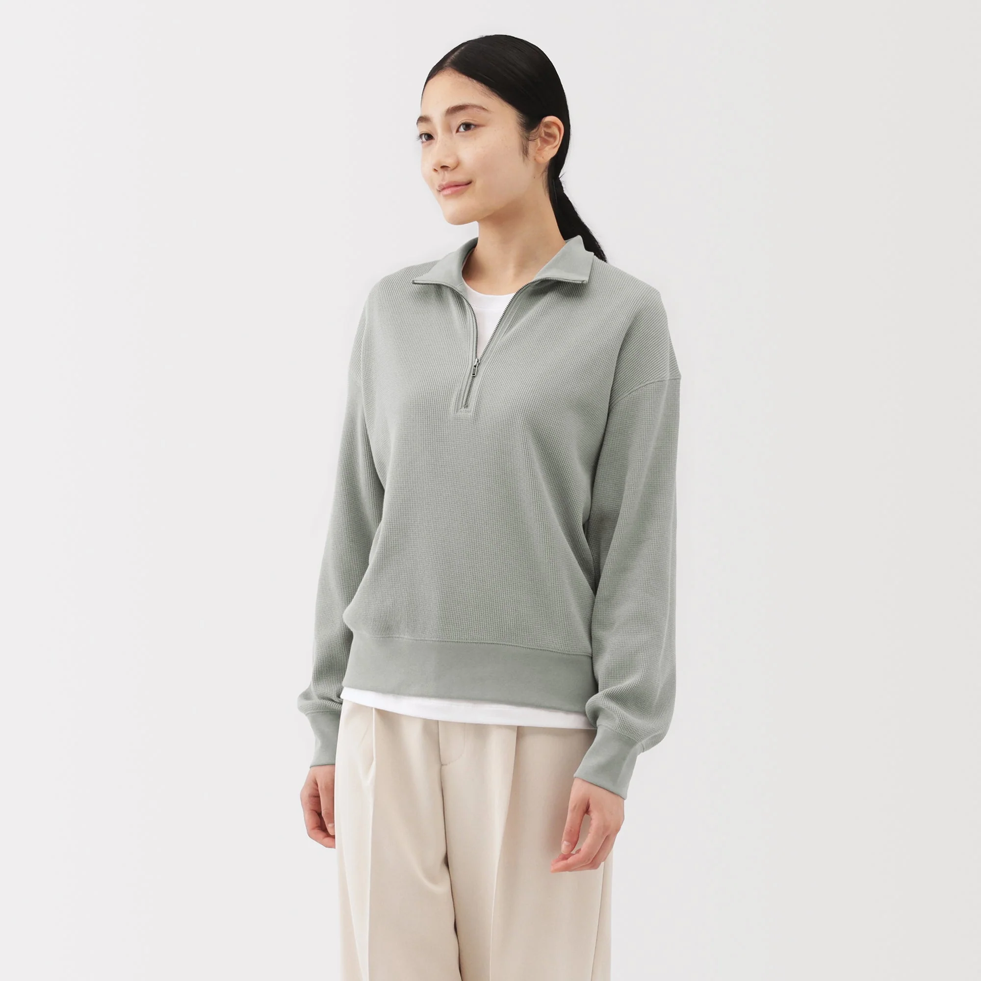 Waffle Half-Zip Pullover - Image 24