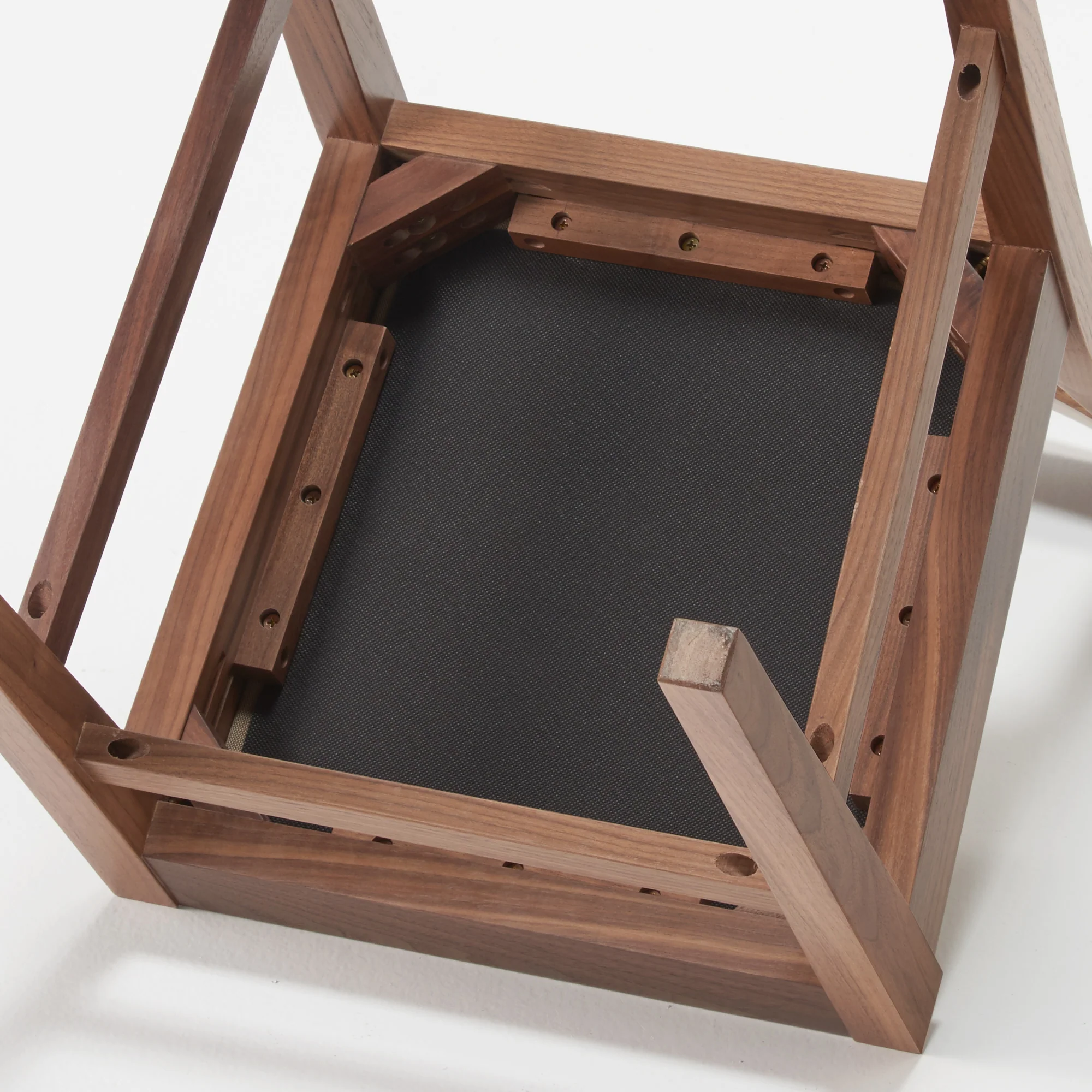 Walnut Cushioned Seat Chair - Image 4