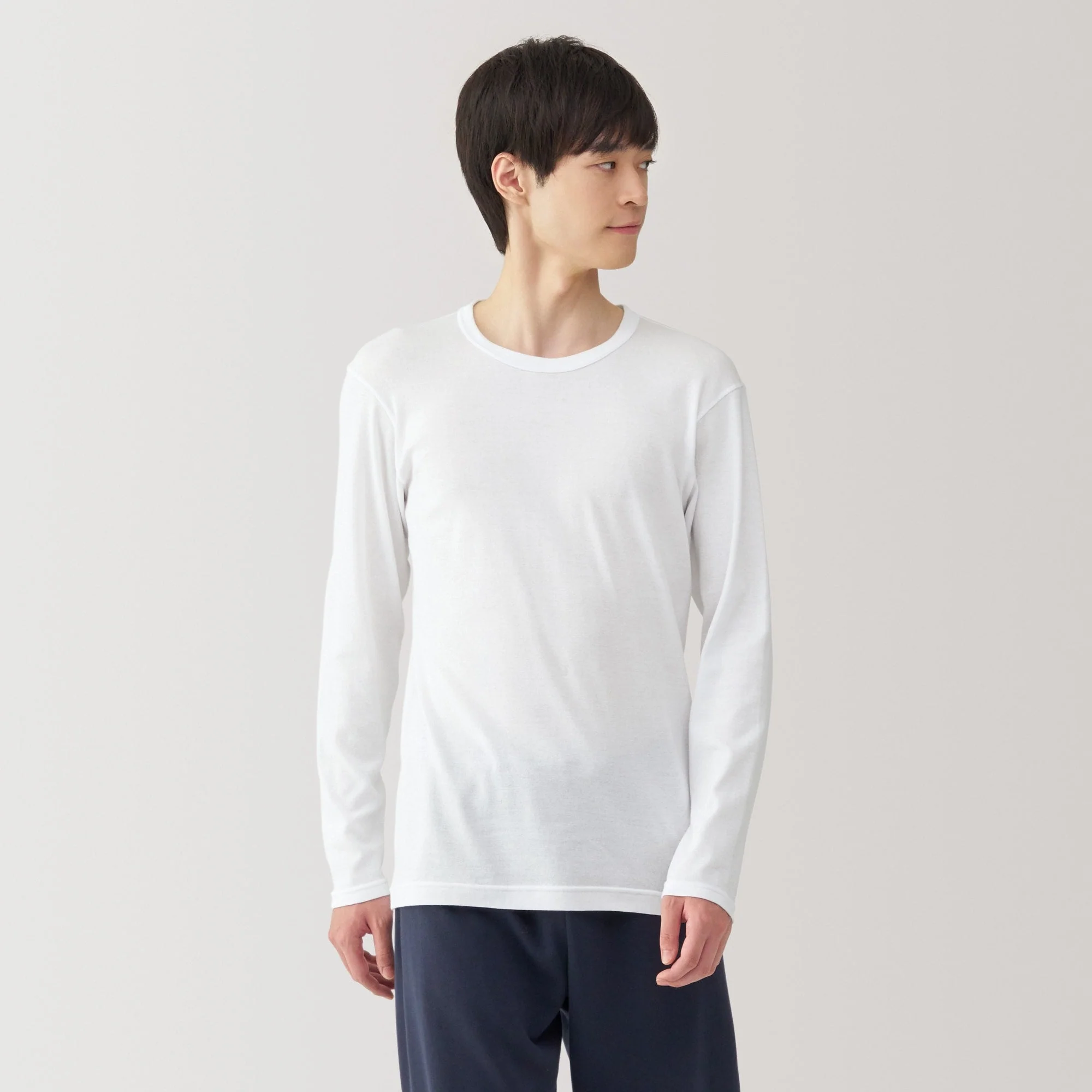 Warm Cotton Crew Neck T-Shirt