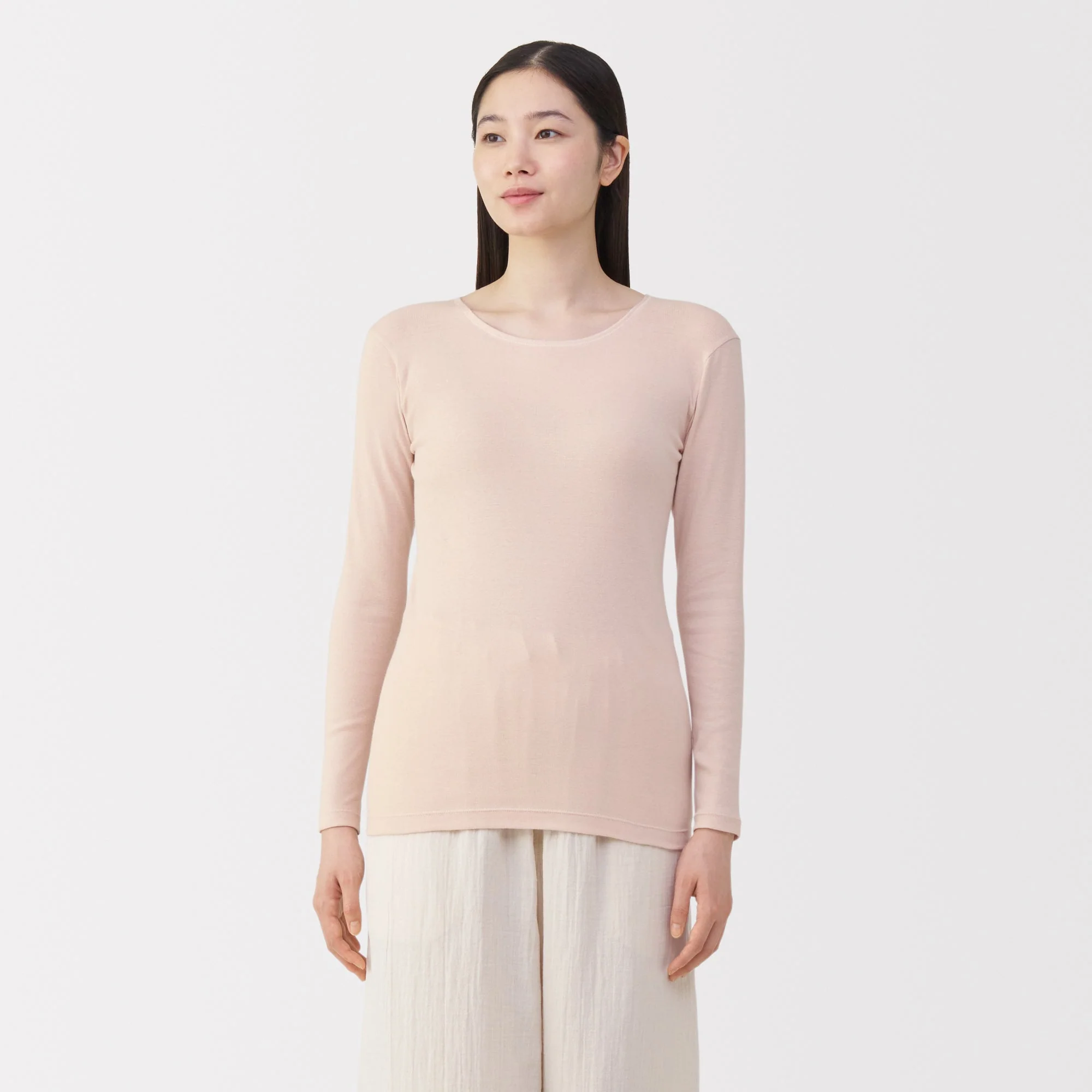 Warm Cotton Crew Neck T-Shirt - Image 24