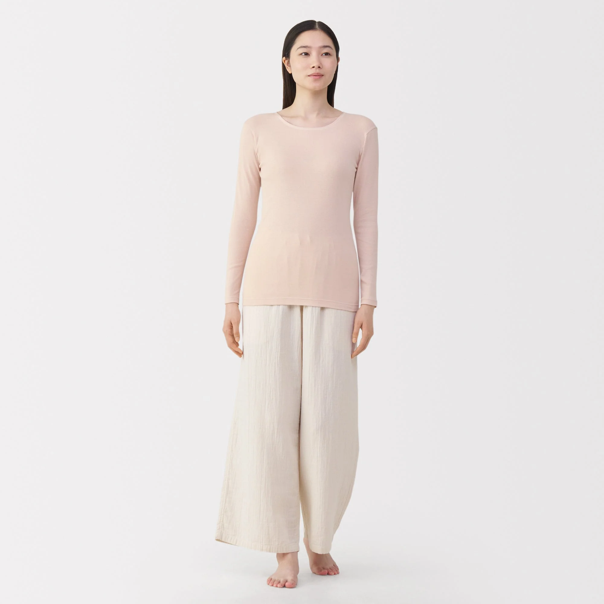 Warm Cotton Crew Neck T-Shirt - Image 25
