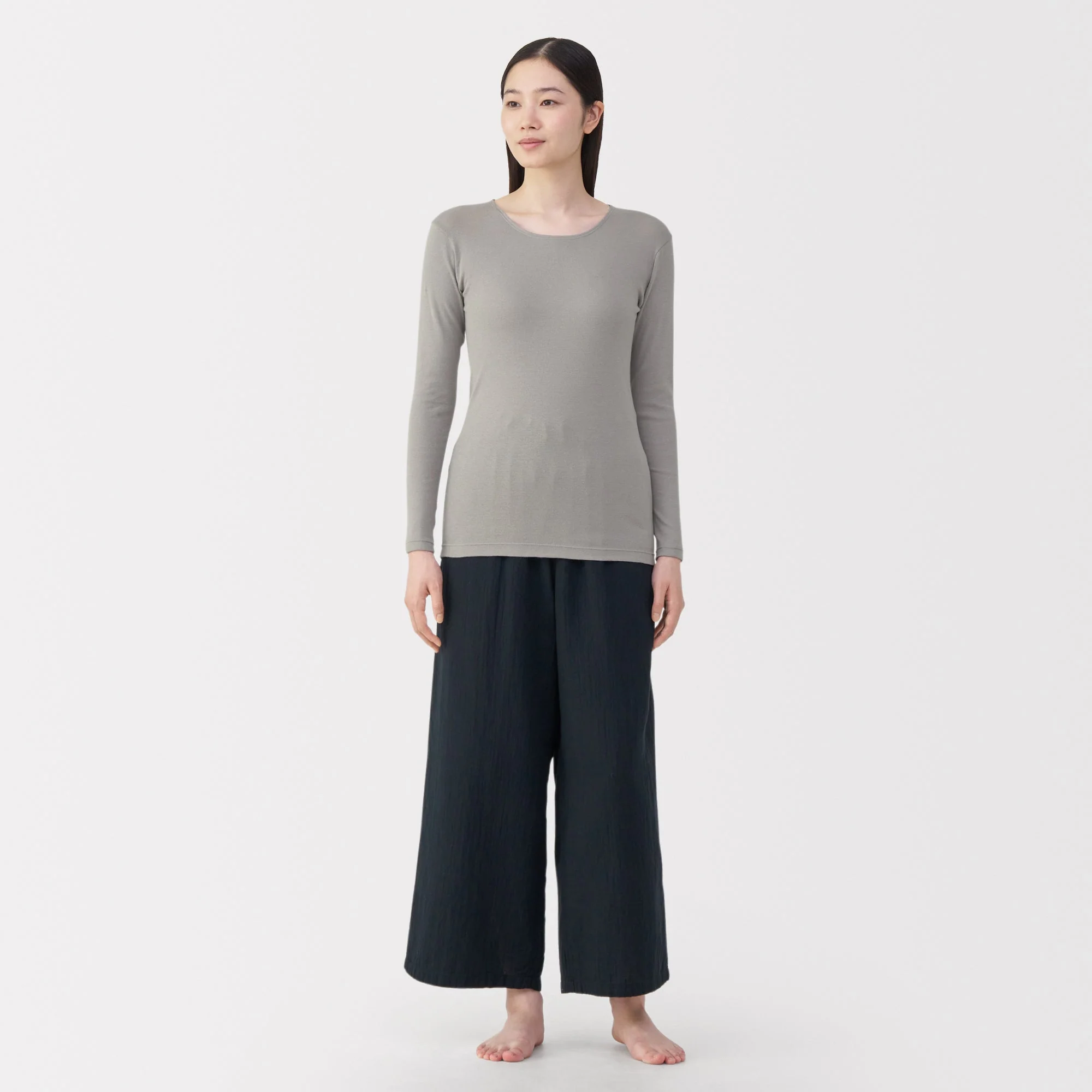 Warm Cotton Crew Neck T-Shirt - Image 4