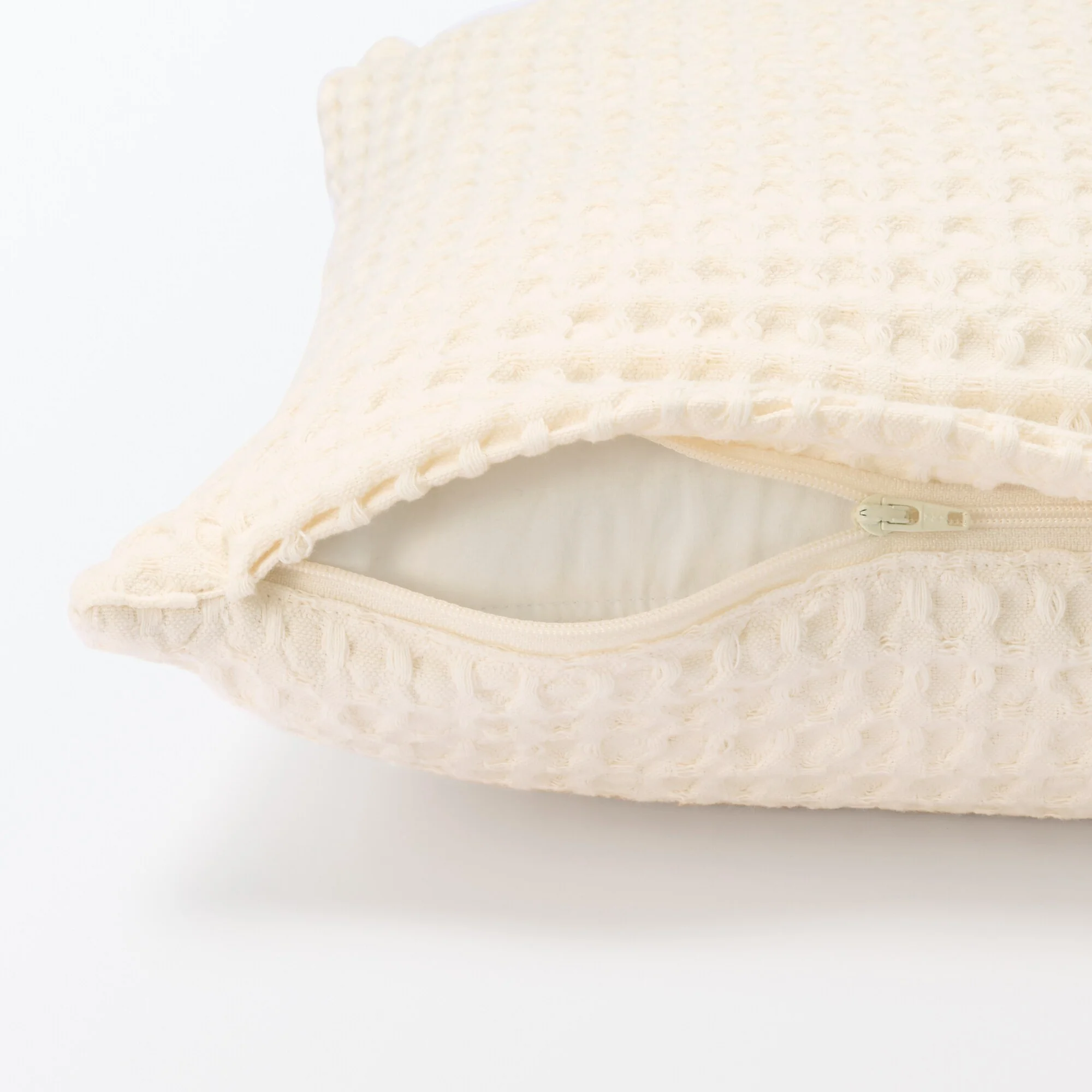 Washed Cotton Waffle Cushion Cover (43 x 43 cm) - Image 3