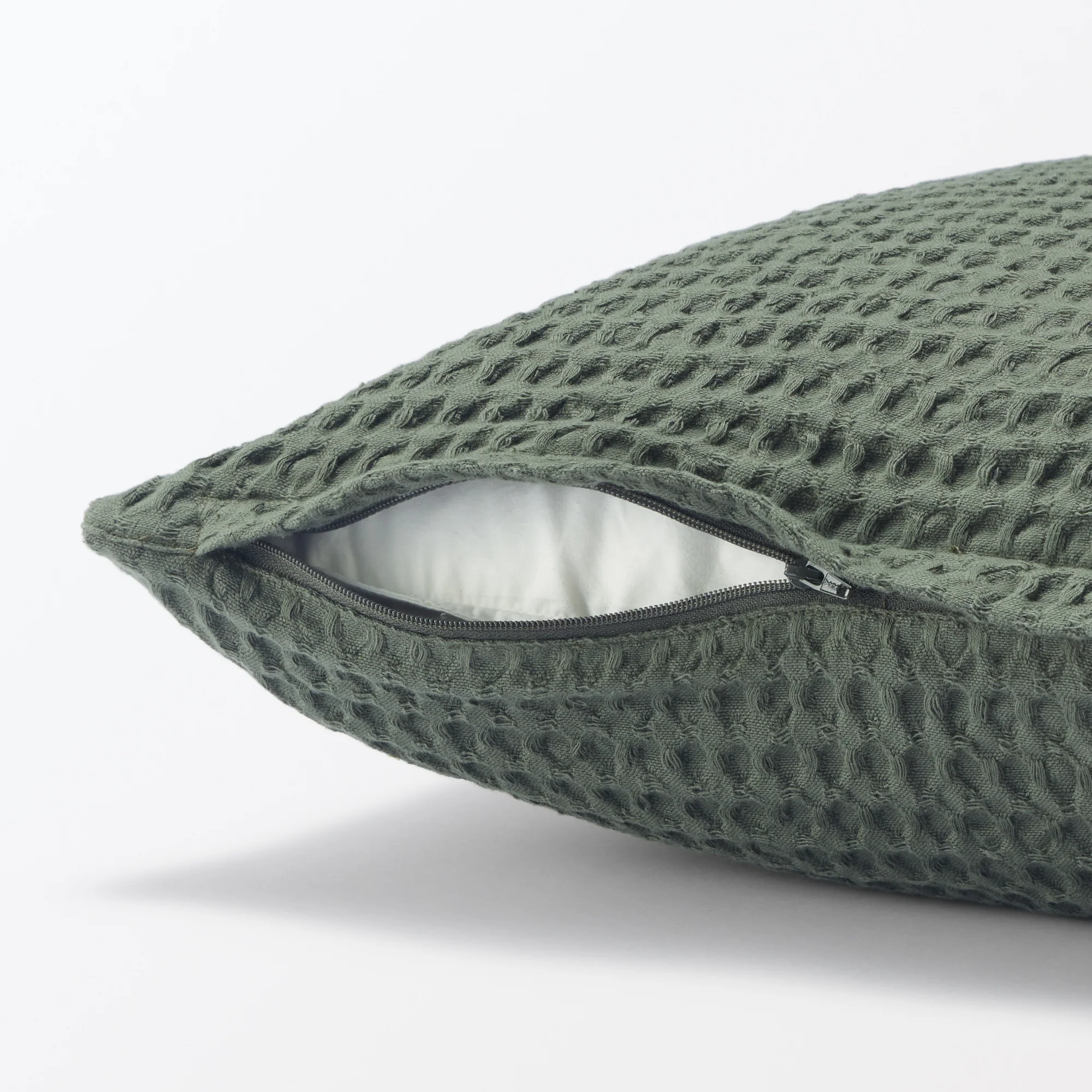 Washed Cotton Waffle Cushion Cover (55 x 59 cm) - Image 17