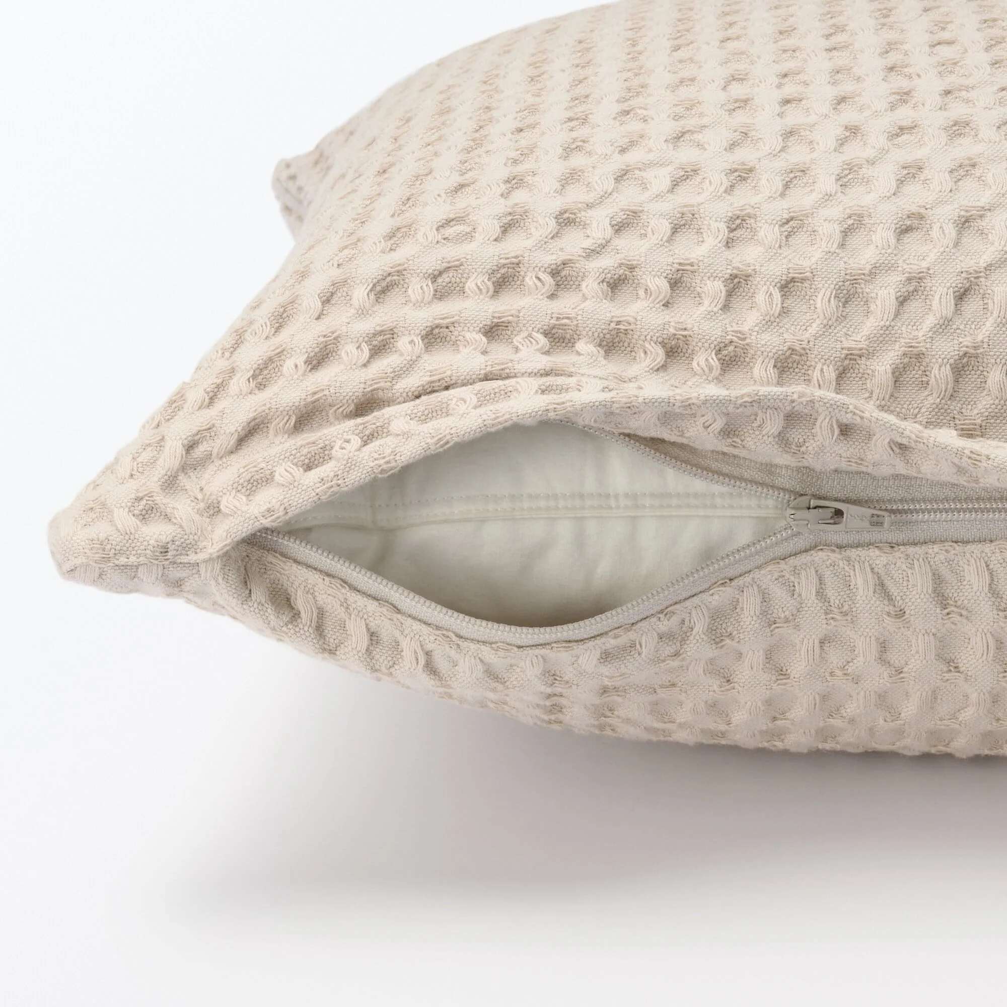 Washed Cotton Waffle Cushion Cover (55 x 59 cm) - Image 7
