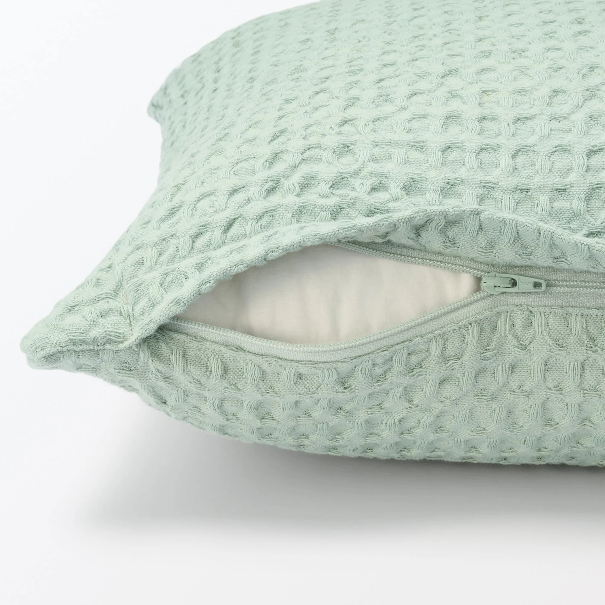 Washed Cotton Waffle Cushion Cover (43 x 43 cm) - Image 3