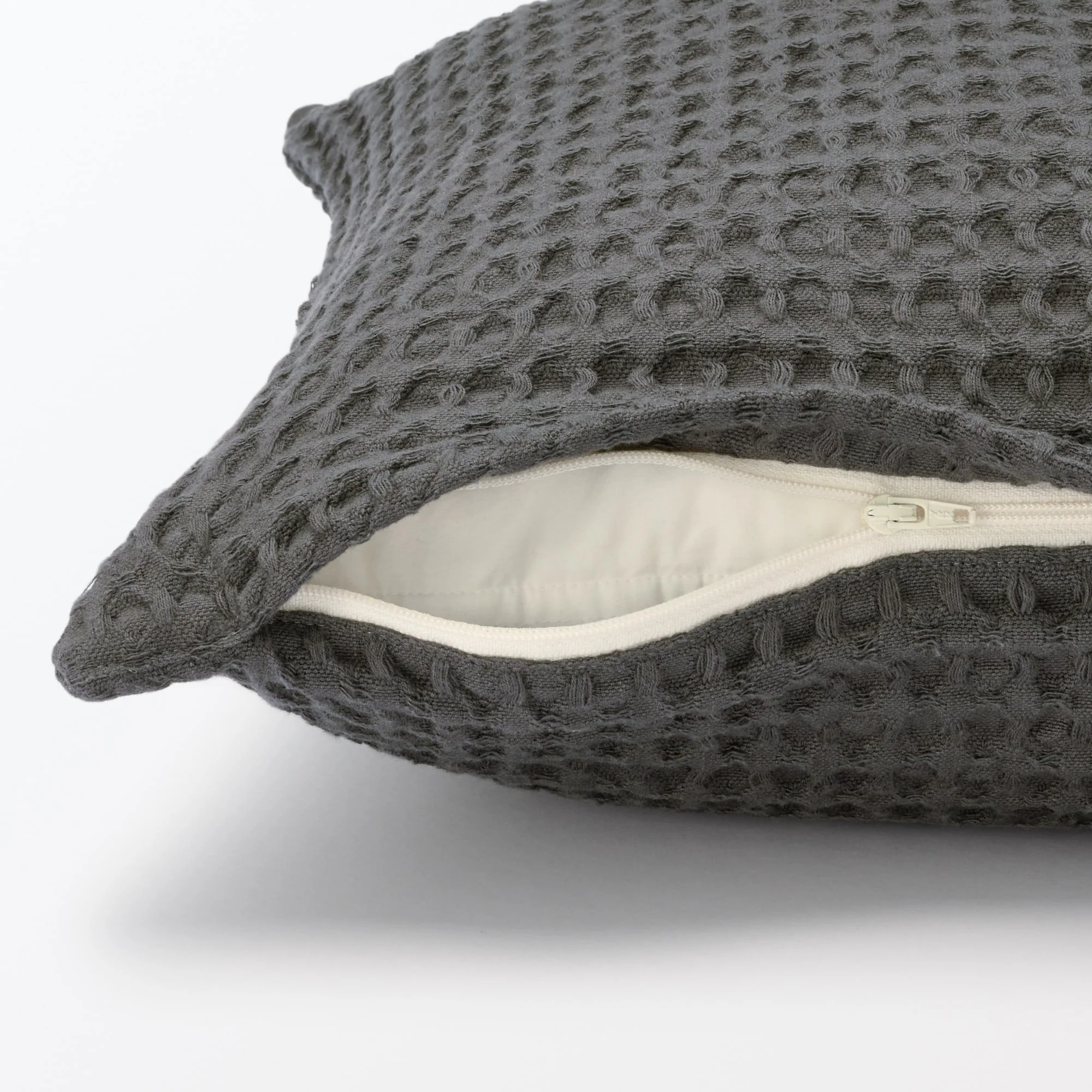 Washed Cotton Waffle Cushion Cover (43 x 43 cm) - Image 7