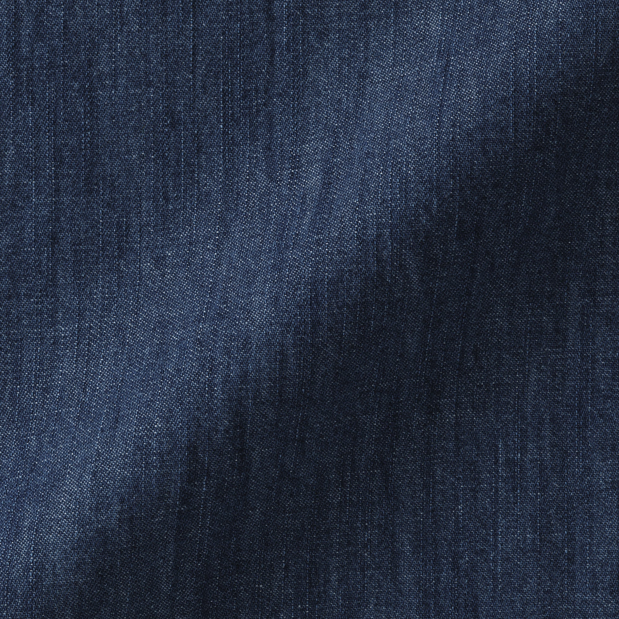 Denim Stand Collar Long Shirt - Image 9