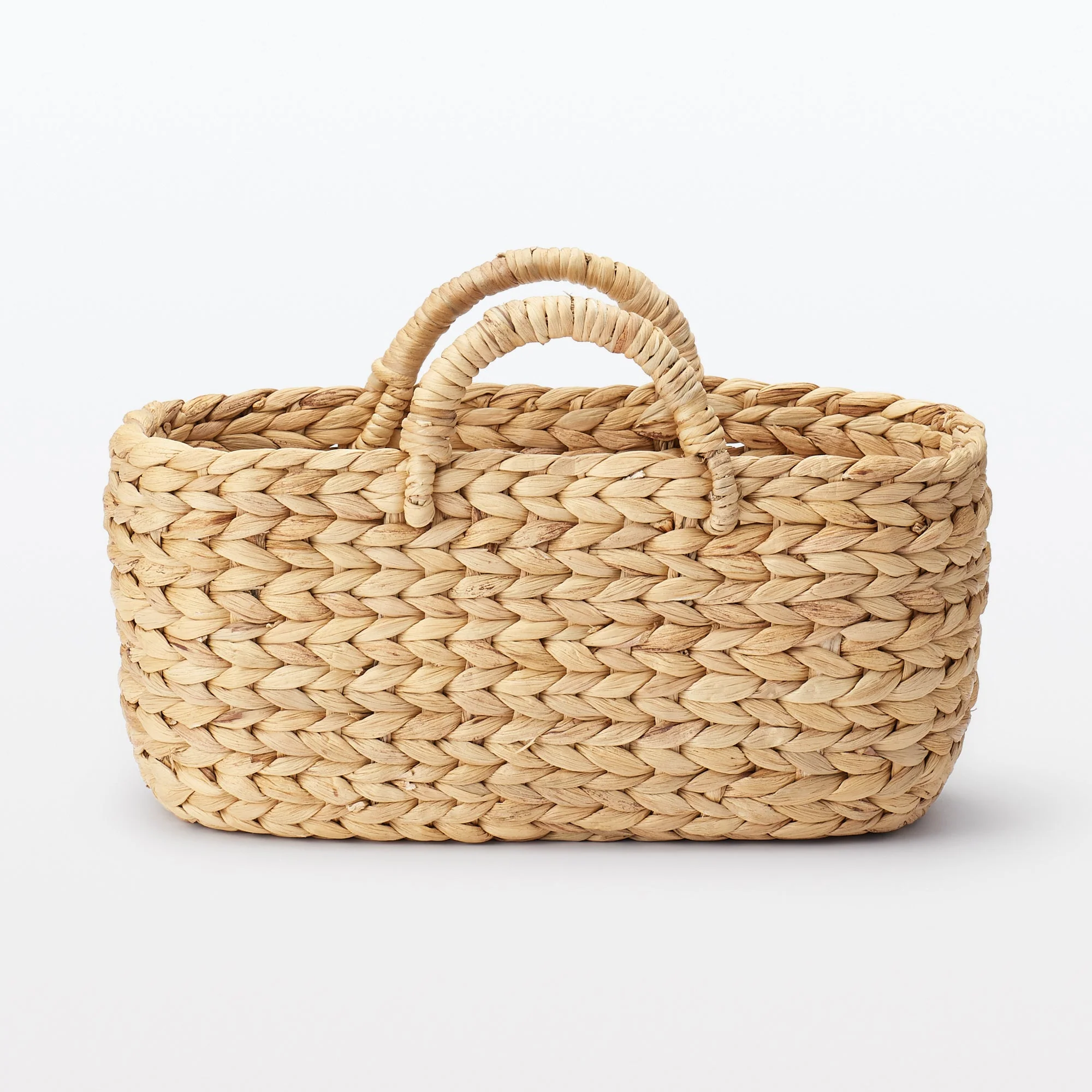 Water Hyacinth Basket - Oval - Small W37 x D18.5 x H16 cm - Image 3