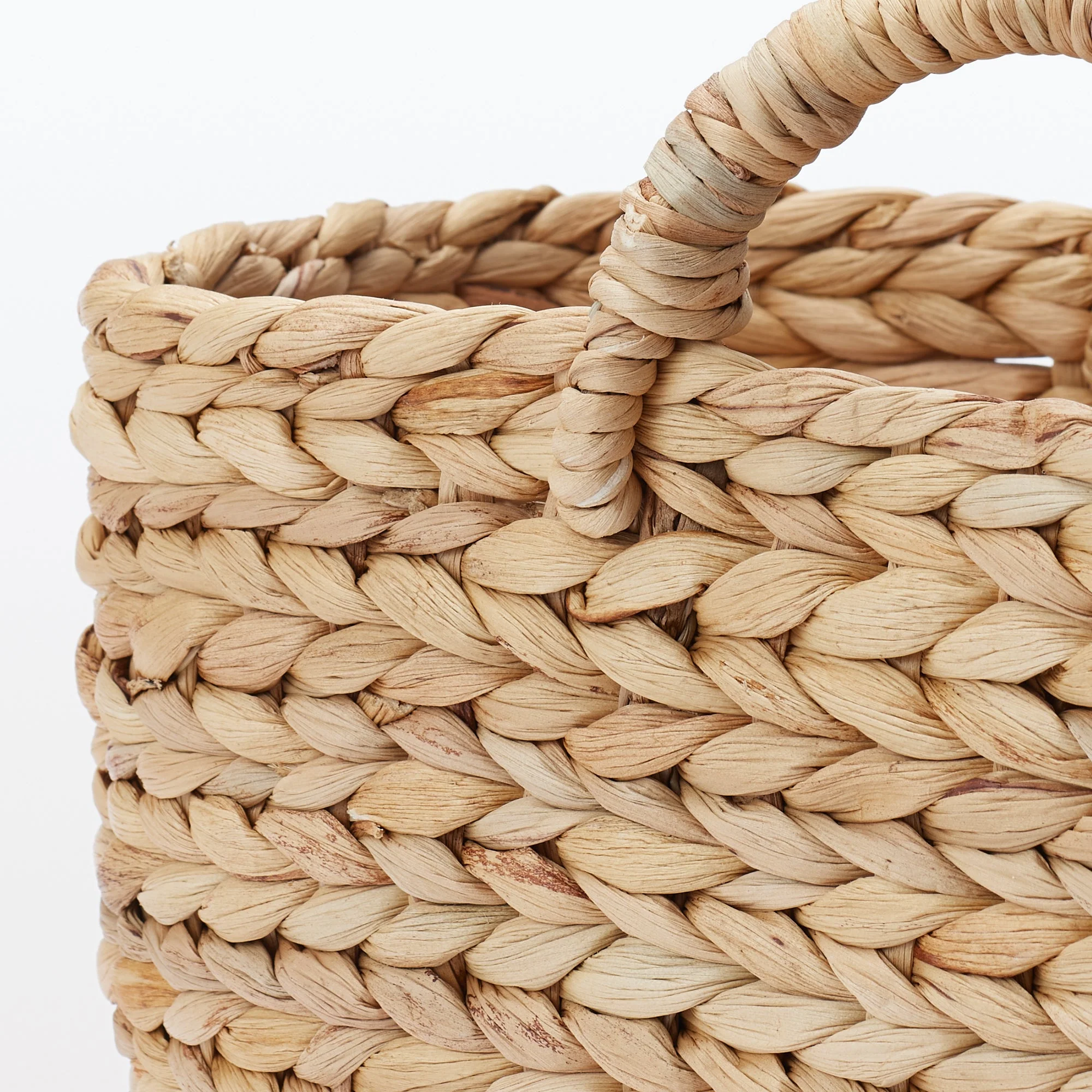 Water Hyacinth Basket - Oval - Small W37 x D18.5 x H16 cm - Image 6