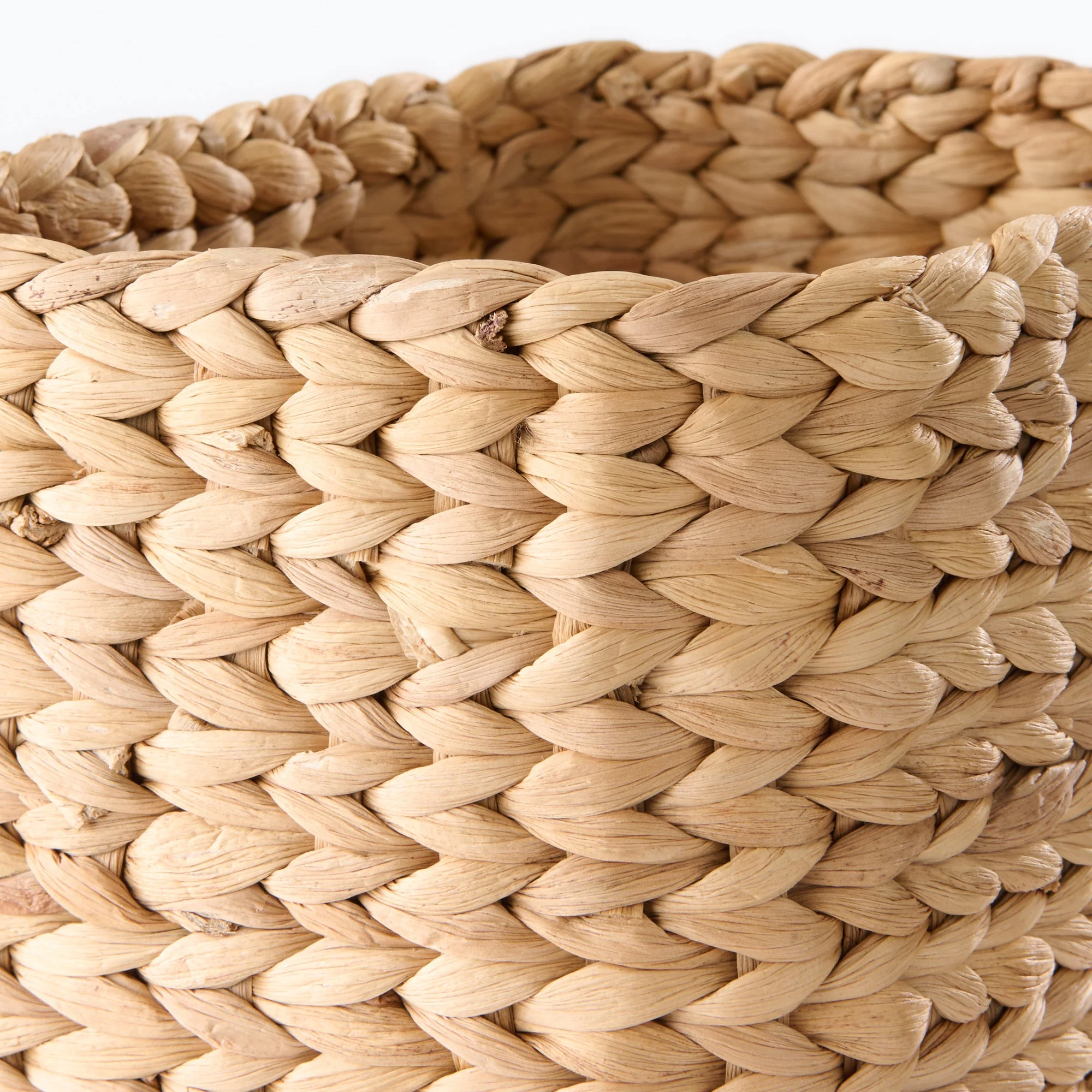 Water Hyacinth Basket - Rectangle - Large Half W17 x D23 x H24 cm - Image 6