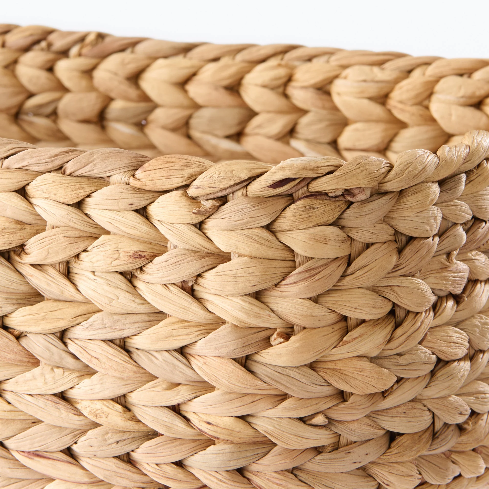 Water Hyacinth Basket - Rectangle - Small W34 x D23 x H12 cm - Image 6