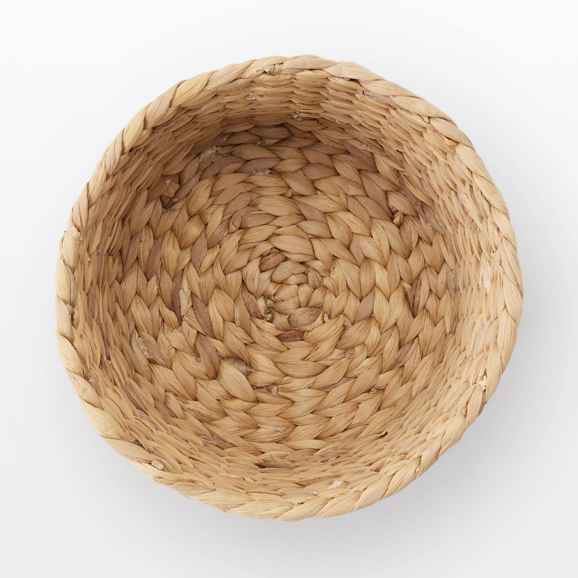 Water Hyacinth Basket - Round - Shallow Dia. 25 x H16 cm - Image 3