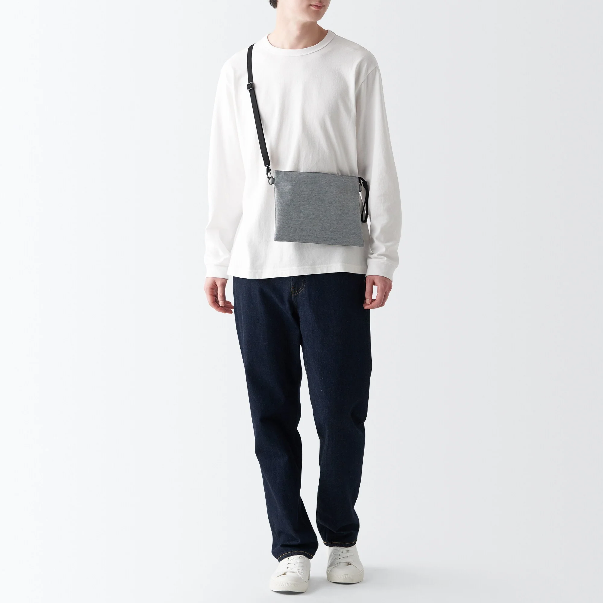 Water Repellent 2-Way Sacoche - Medium Grey - Image 8