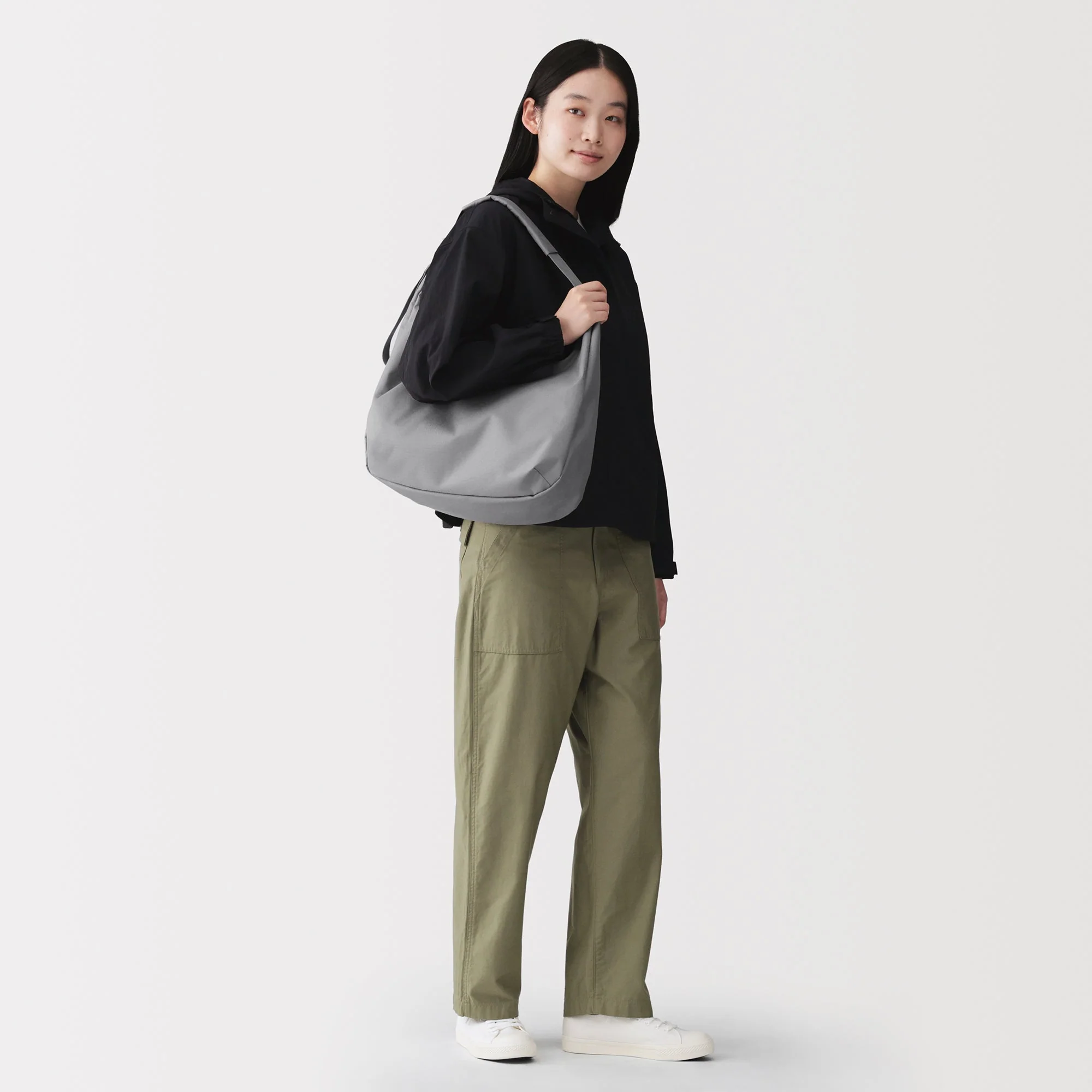 Water Repellent 2-Way Shoulder Bag - Image 4