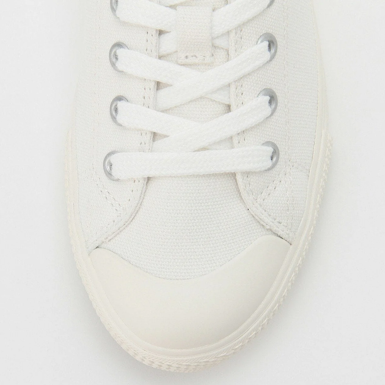 Water Repellent Cushioned Sneakers with Laces Off White - Image 8