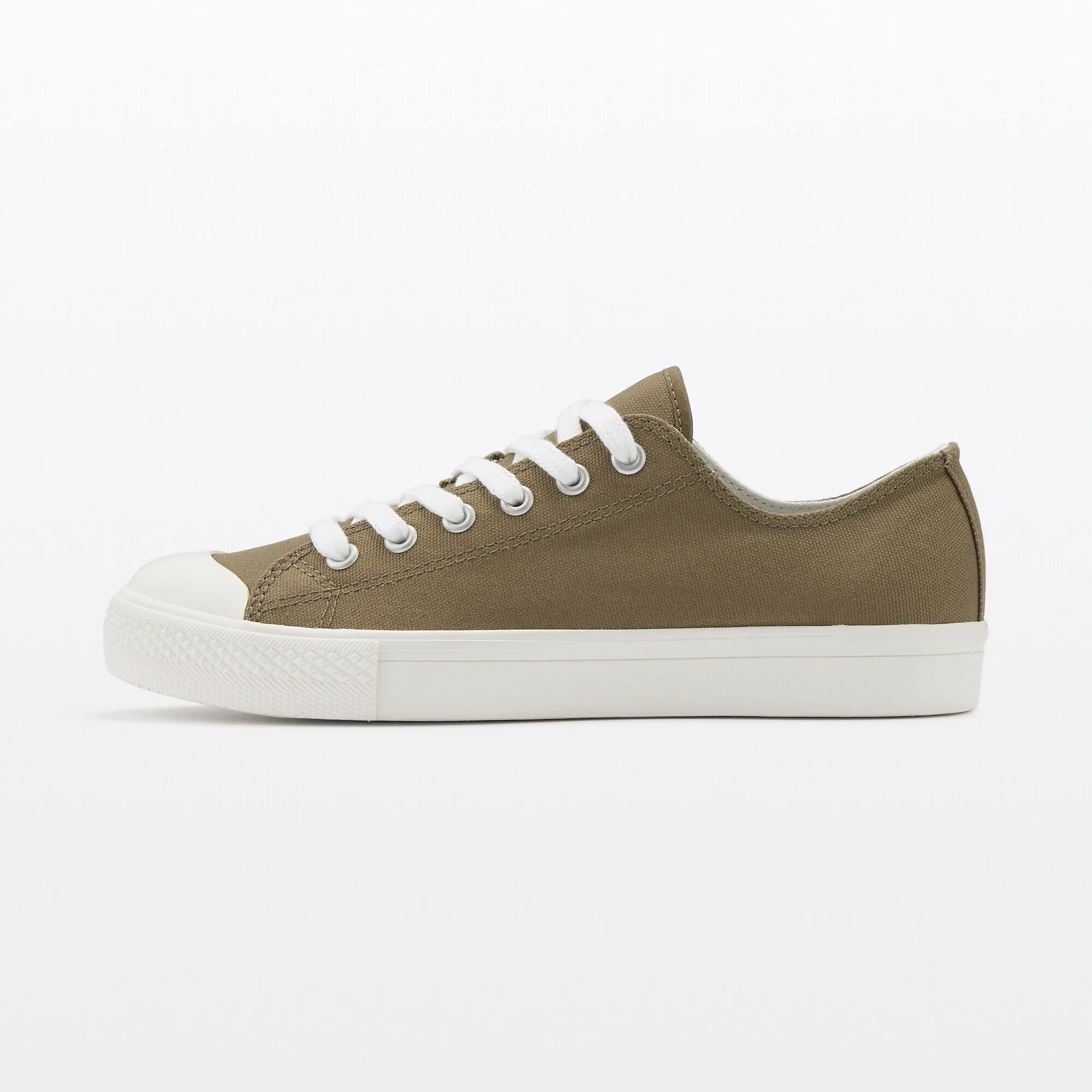 Water Repellent Cushioned Sneakers with Laces Olive Green - Image 6