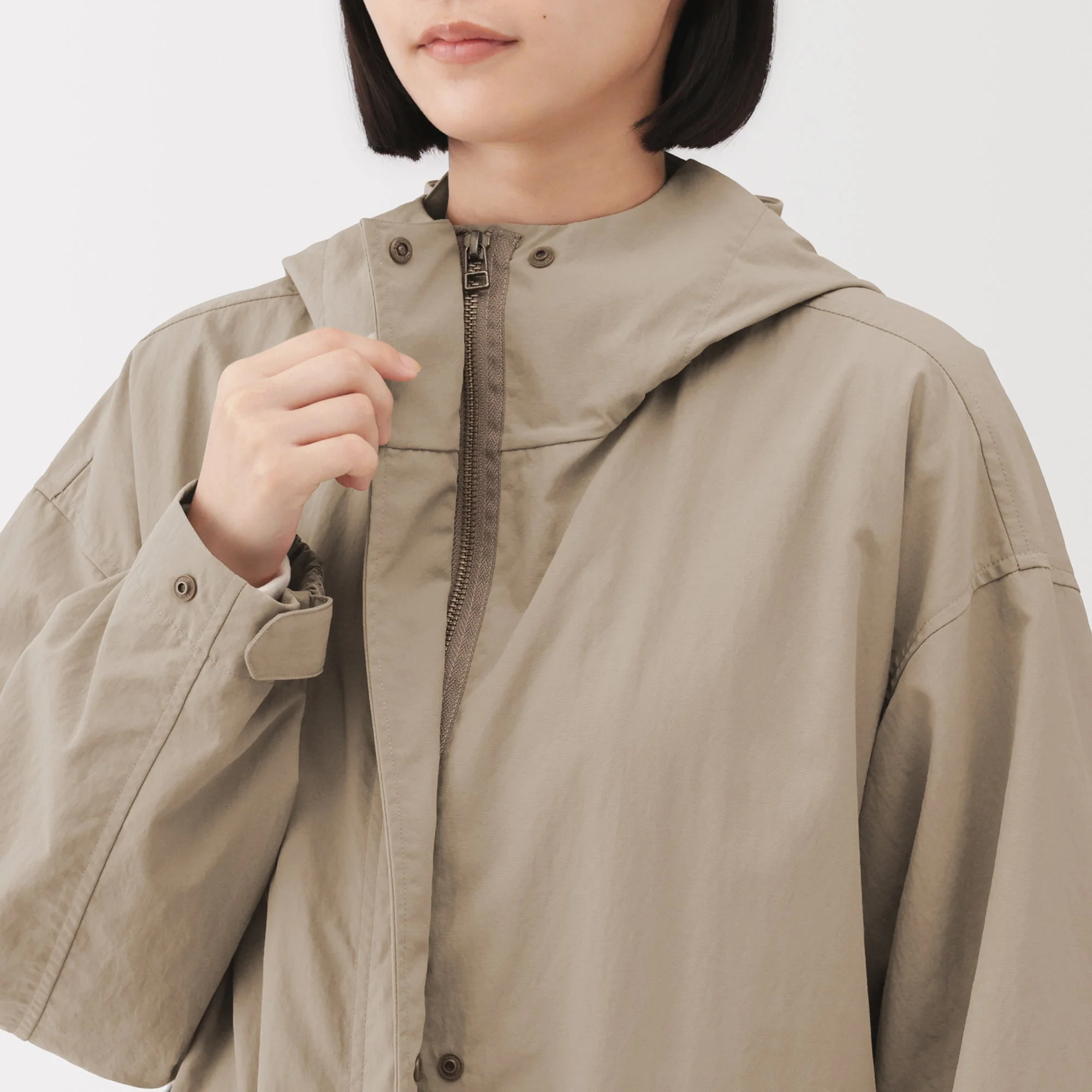 Water Repellent Hooded Long Coat - Image 19