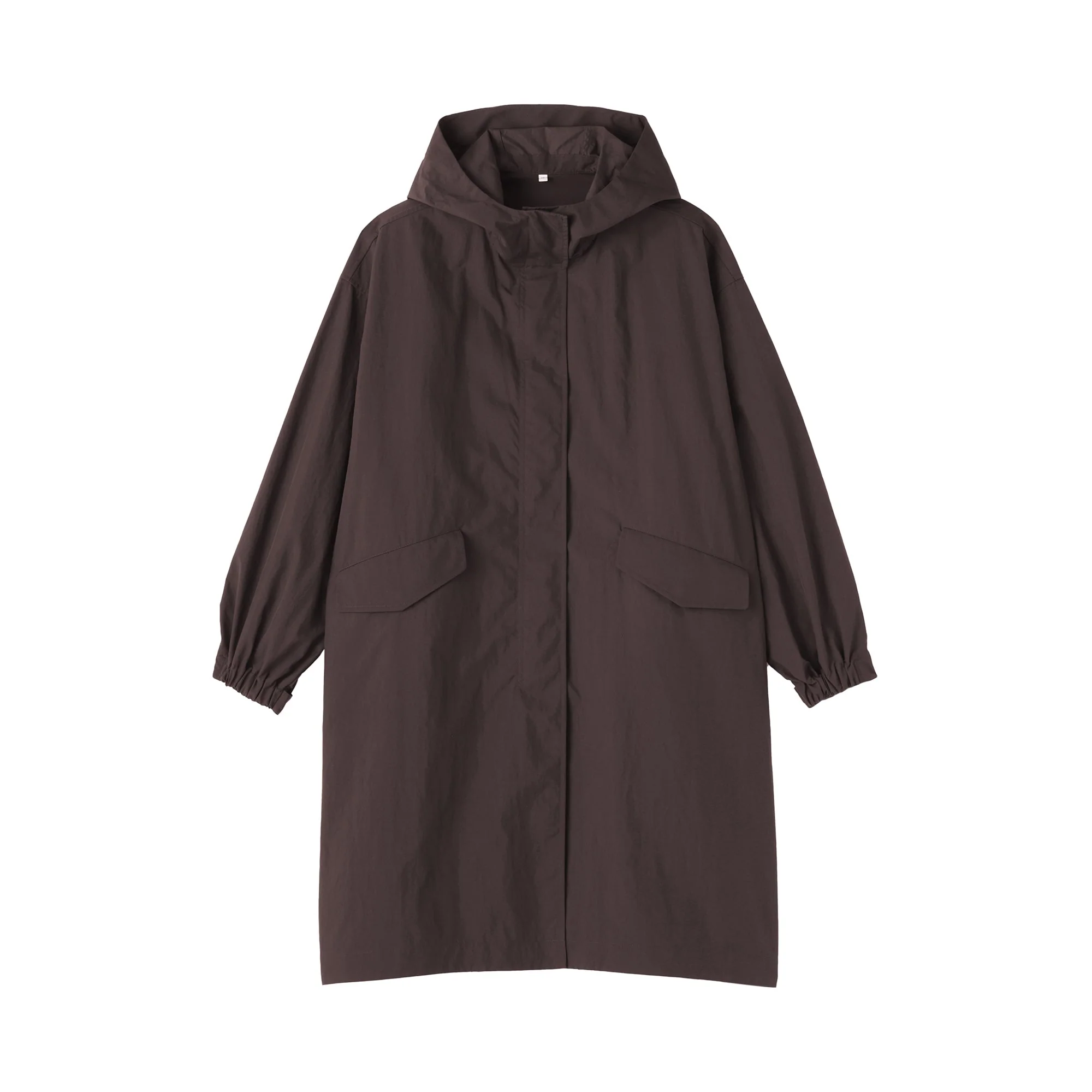 Water Repellent Hooded Long Coat - Image 2