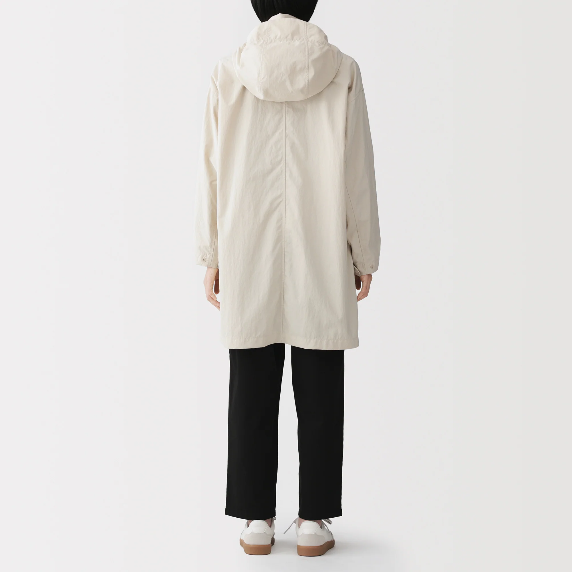 Water Repellent Hooded Long Coat - Image 16