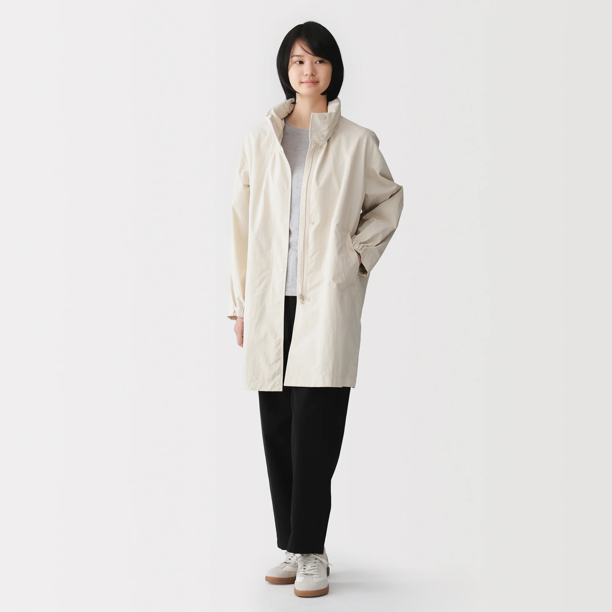 Water Repellent Hooded Long Coat - Image 24