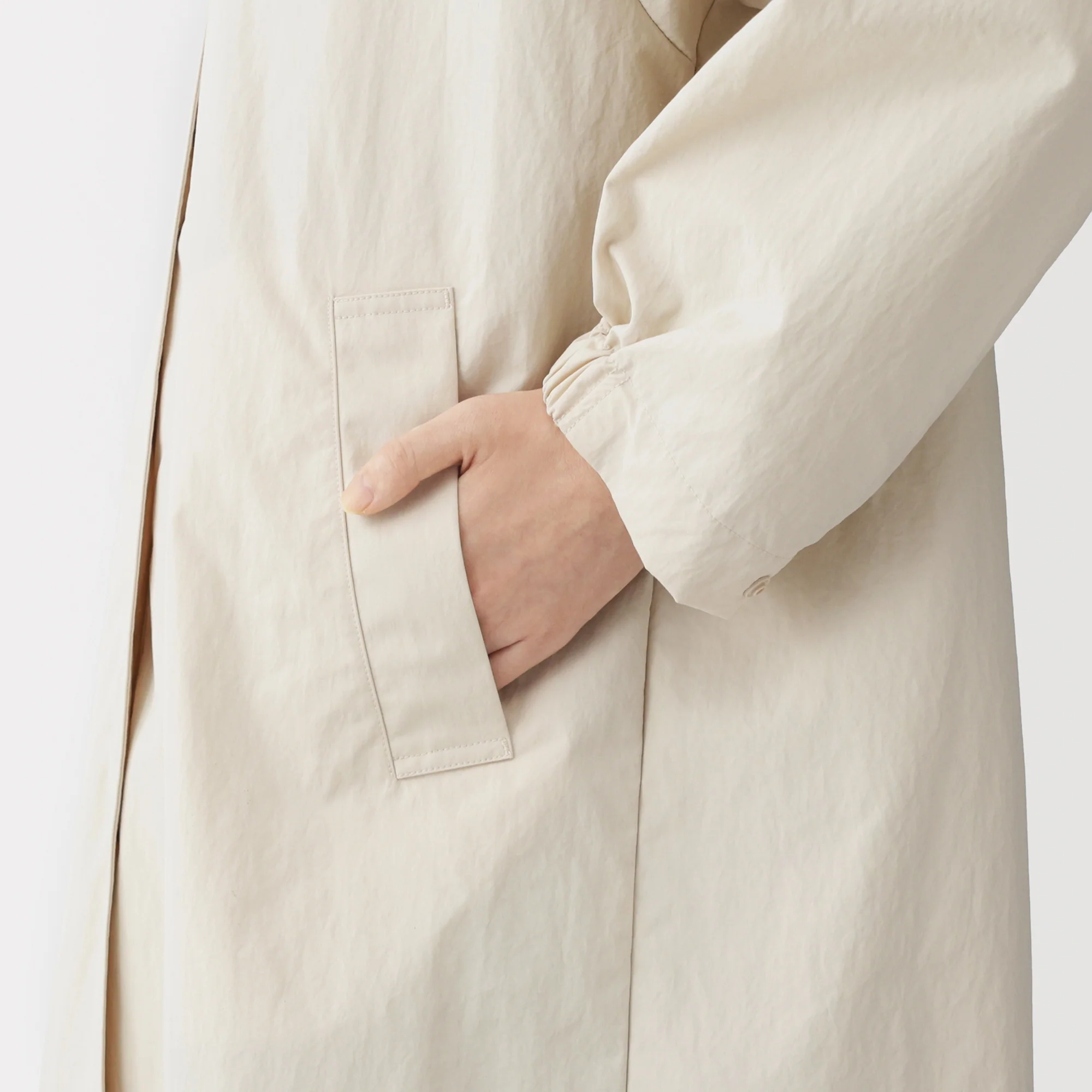 Water Repellent Hooded Long Coat - Image 28