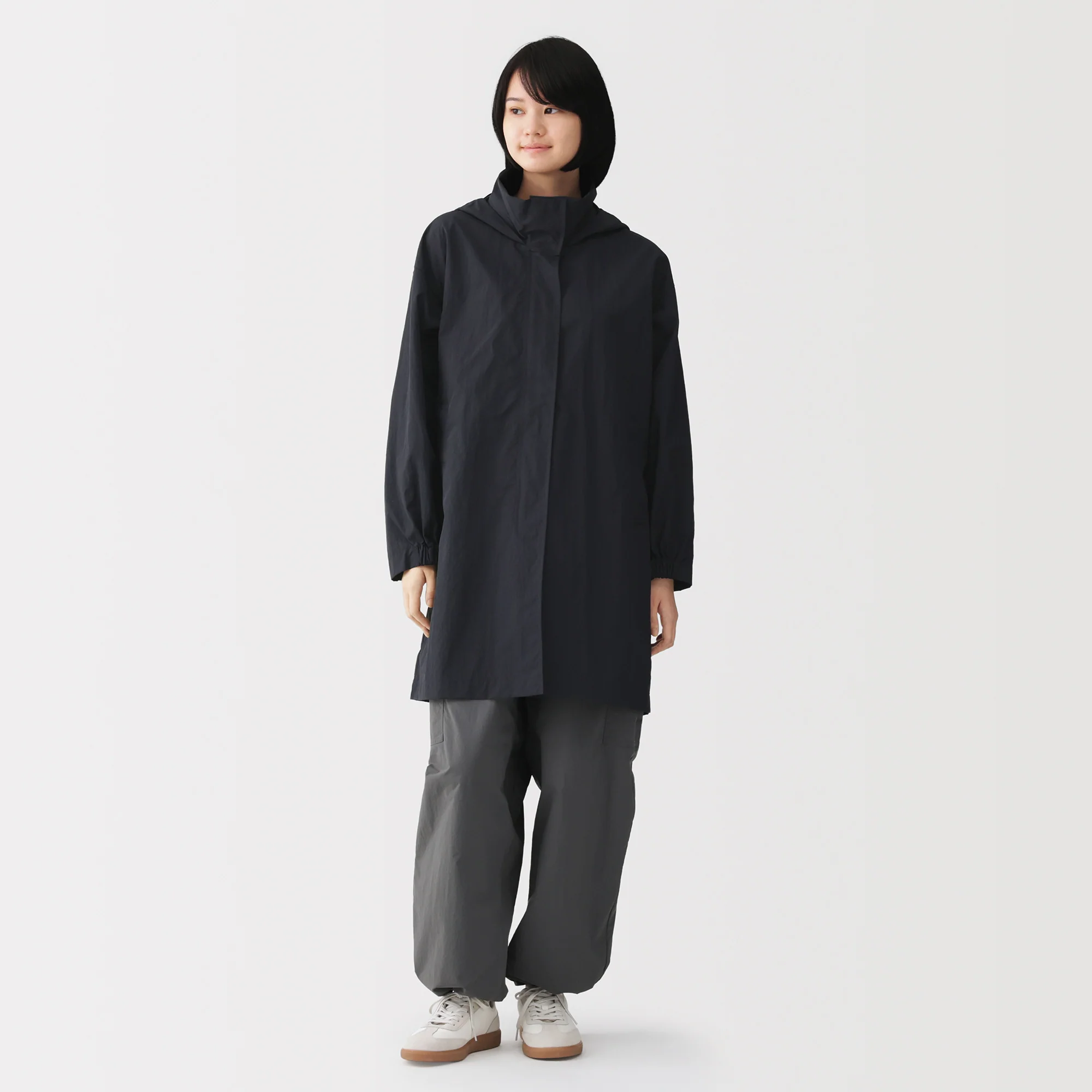 Water Repellent Hooded Long Coat - Image 4