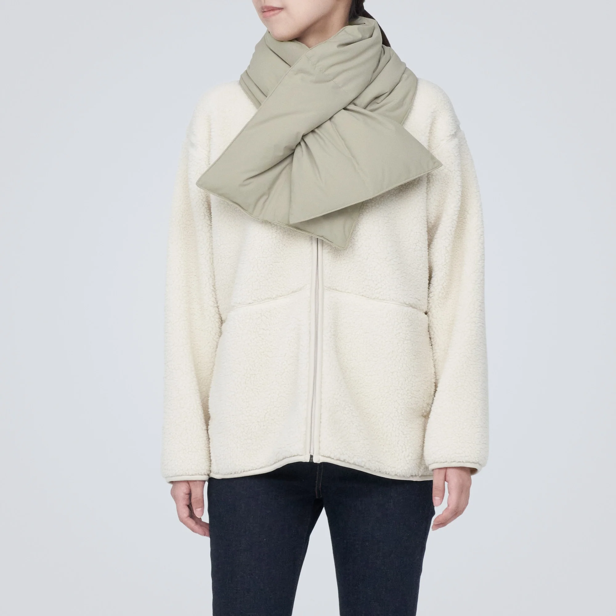 Water Repellent Pocketable Down Stole - Image 3