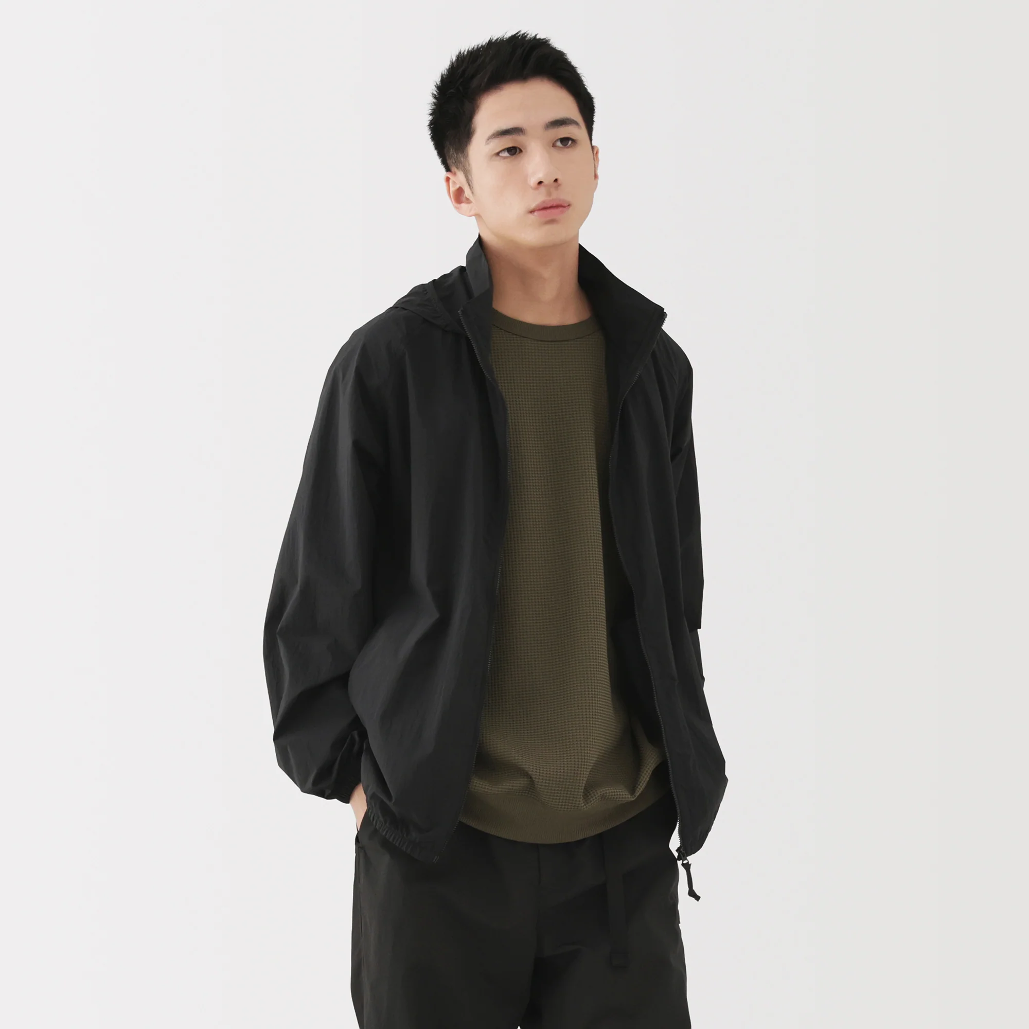 Water Repellent Pocketable Windbreaker - Image 29
