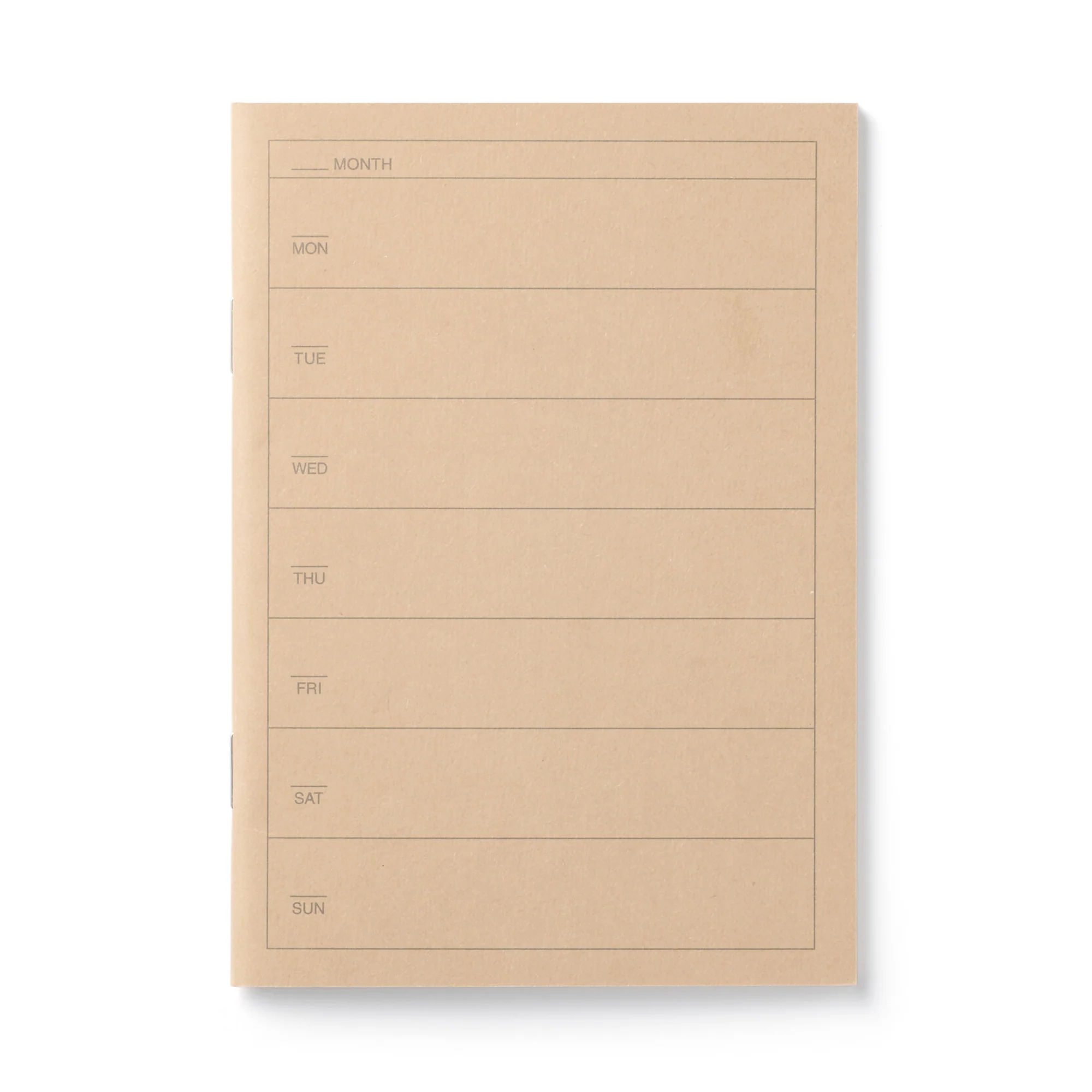 Weekly Undated Notebook Planner A6