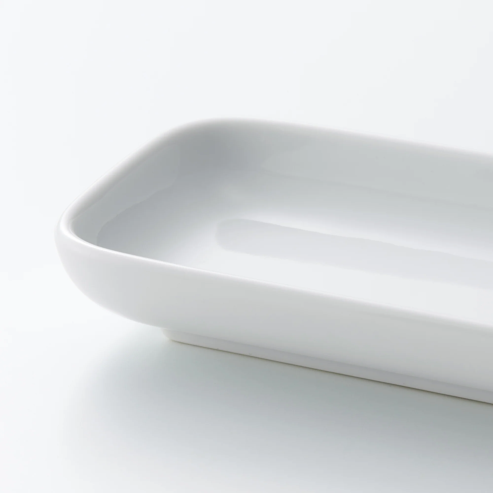 White Porcelain Rectangular Dish - Image 11