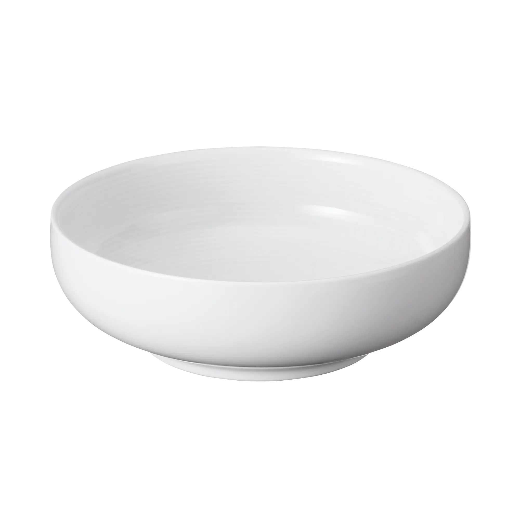 White Porcelain Shallow Bowl - Image 8
