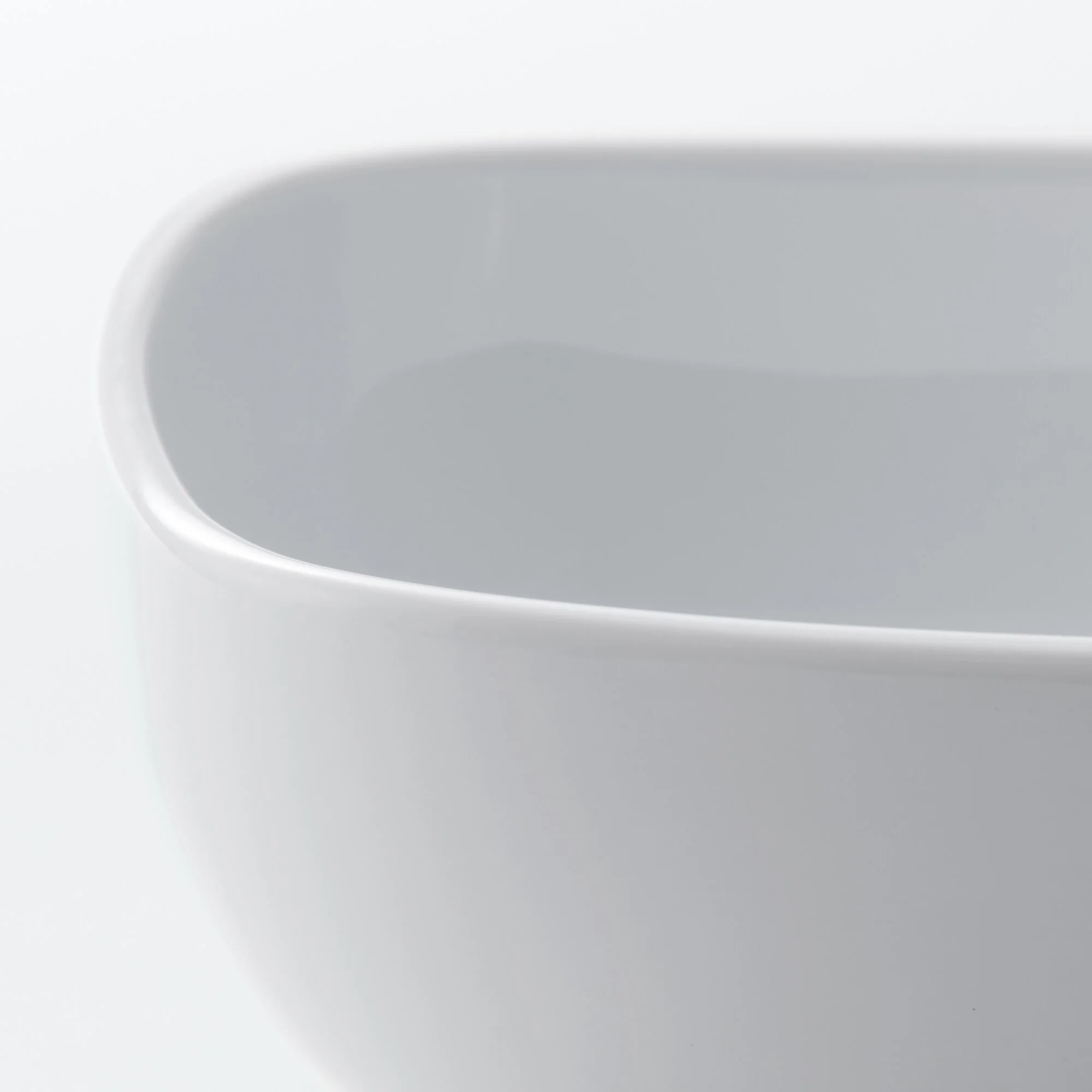 White Porcelain Square Bowl - Image 15