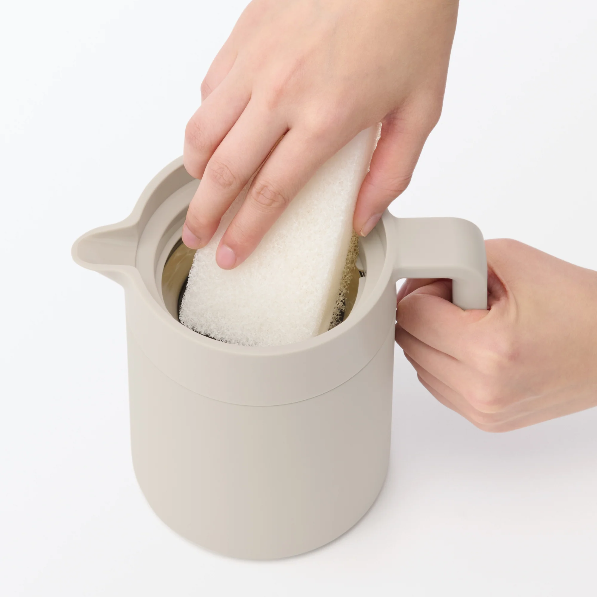 Wide Mouth Insulated Jug 0.8 L - Grey Beige - Image 8