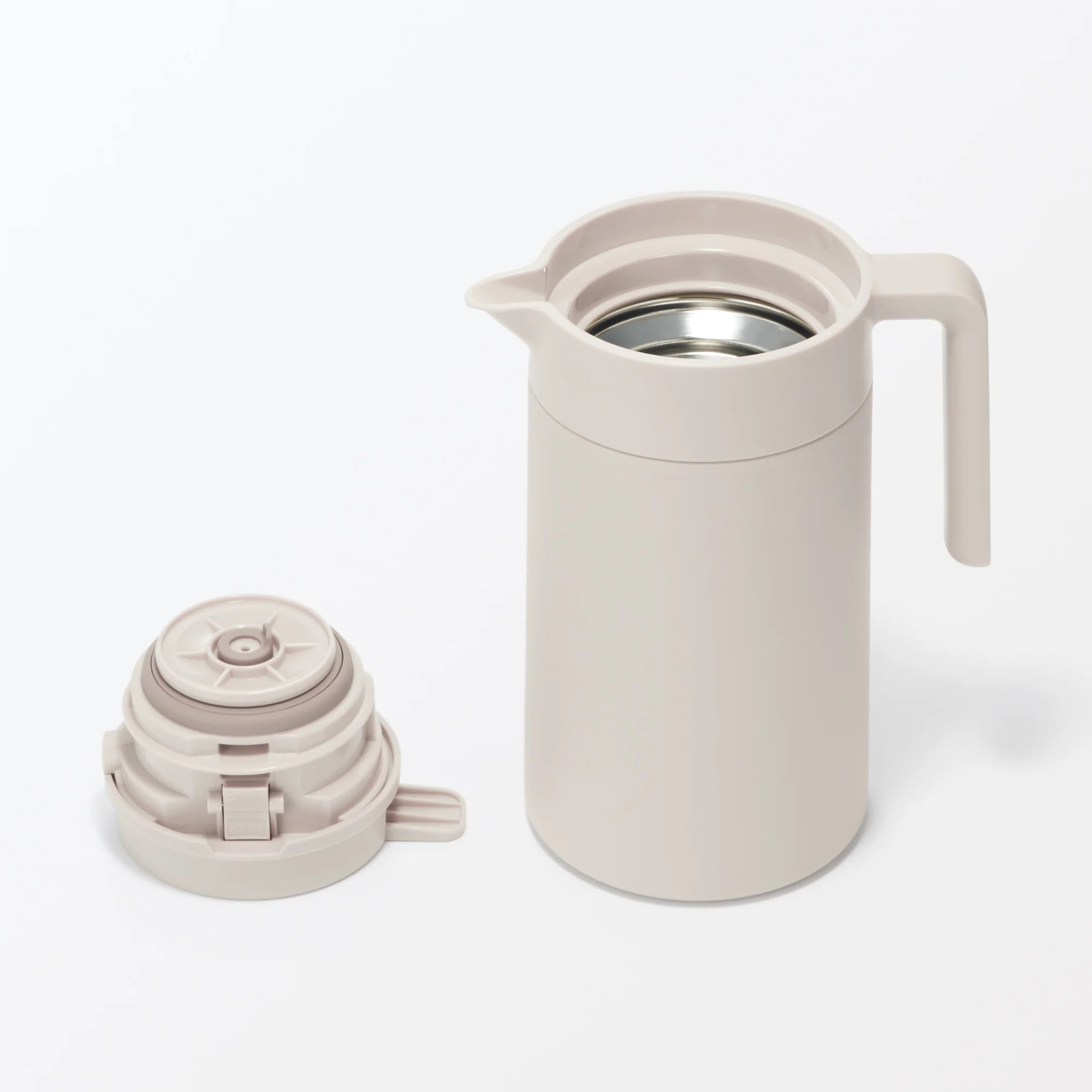 Wide Mouth Insulated Jug 1.3 L - Grey Beige - Image 6
