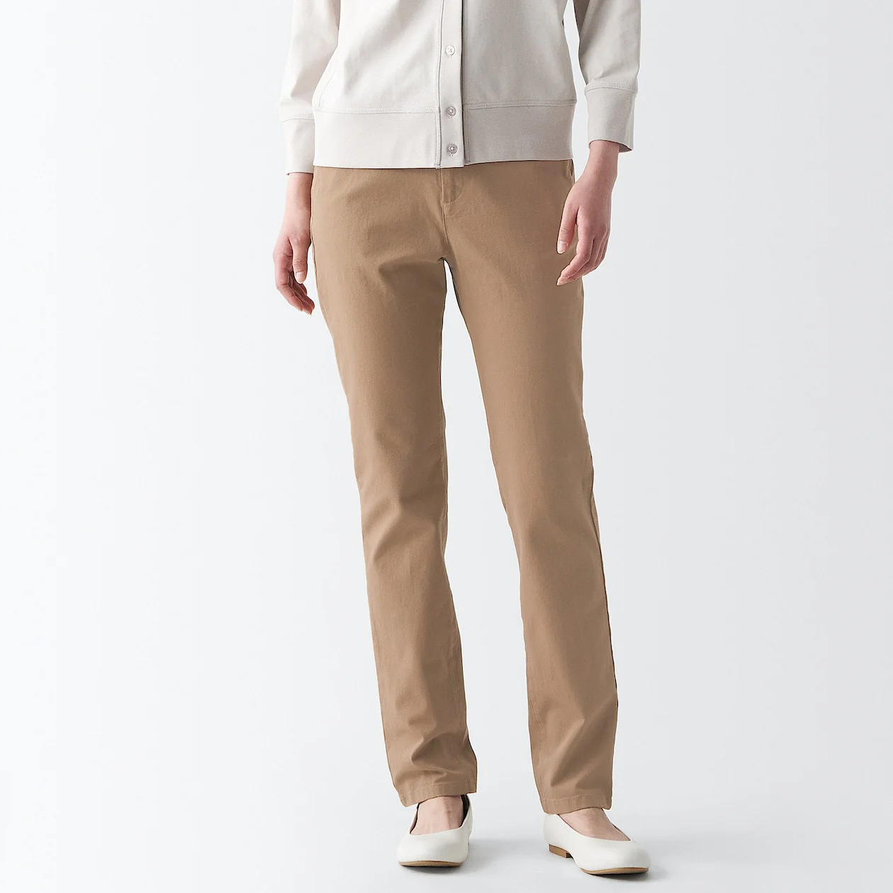 Women's 4-Way Stretch Chino Slim Tapered Pants (L 32inch / 82cm) - Image 13