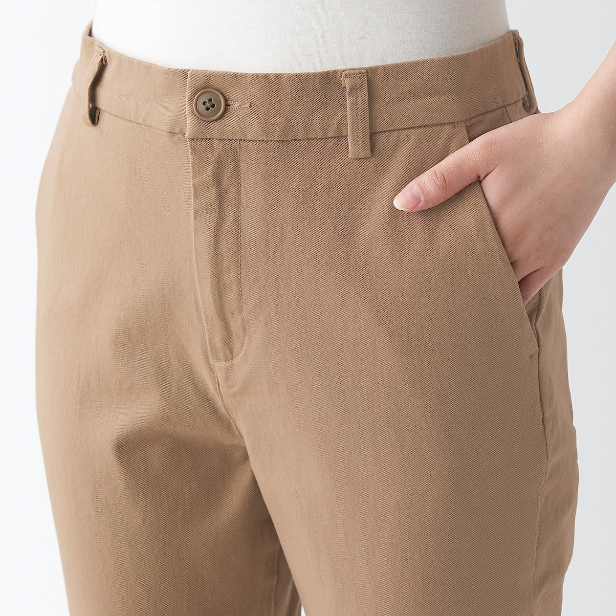 Women's 4-Way Stretch Chino Slim Tapered Pants (L 32inch / 82cm) - Image 17