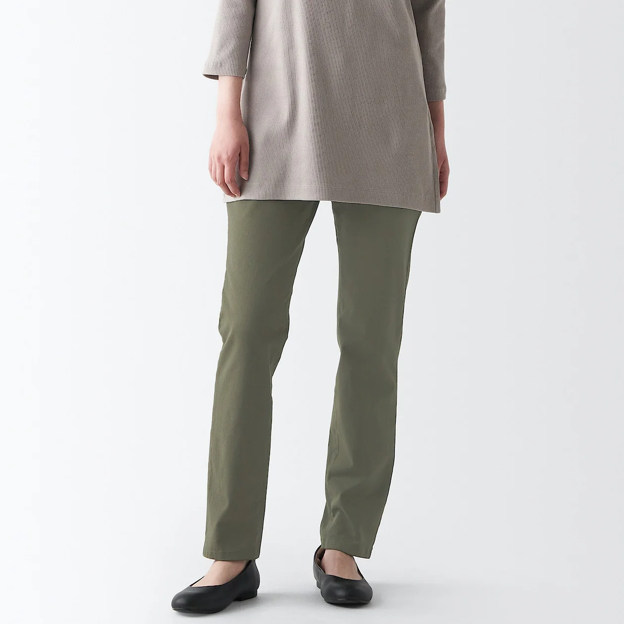 Women's 4-Way Stretch Chino Slim Tapered Pants (L 32inch / 82cm) - Image 23