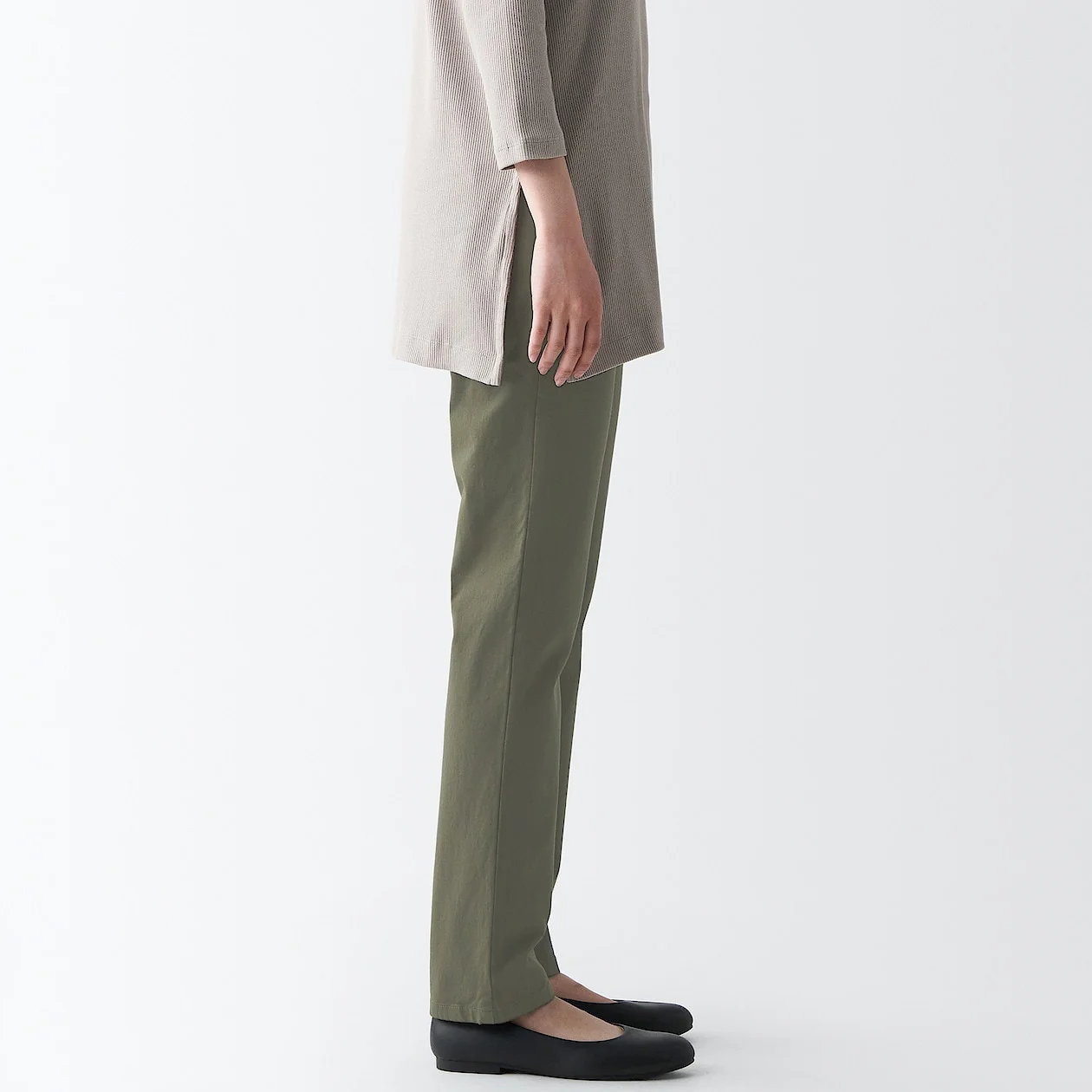Women's 4-Way Stretch Chino Slim Tapered Pants (L 32inch / 82cm) - Image 25