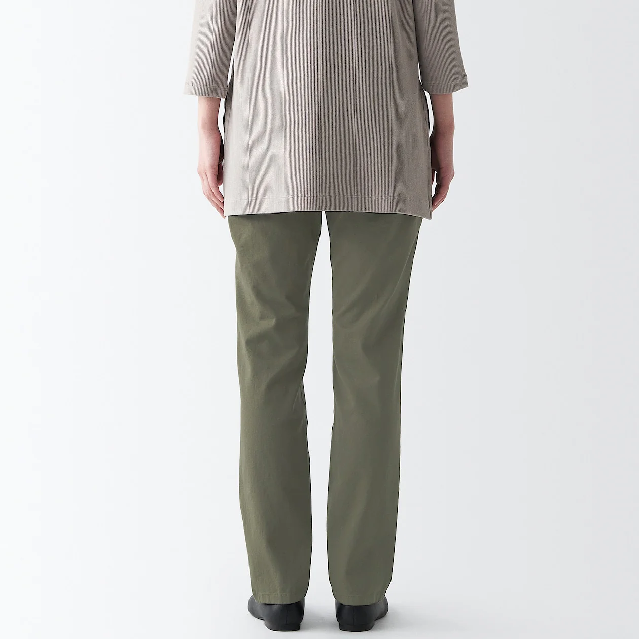 Women's 4-Way Stretch Chino Slim Tapered Pants (L 32inch / 82cm) - Image 26