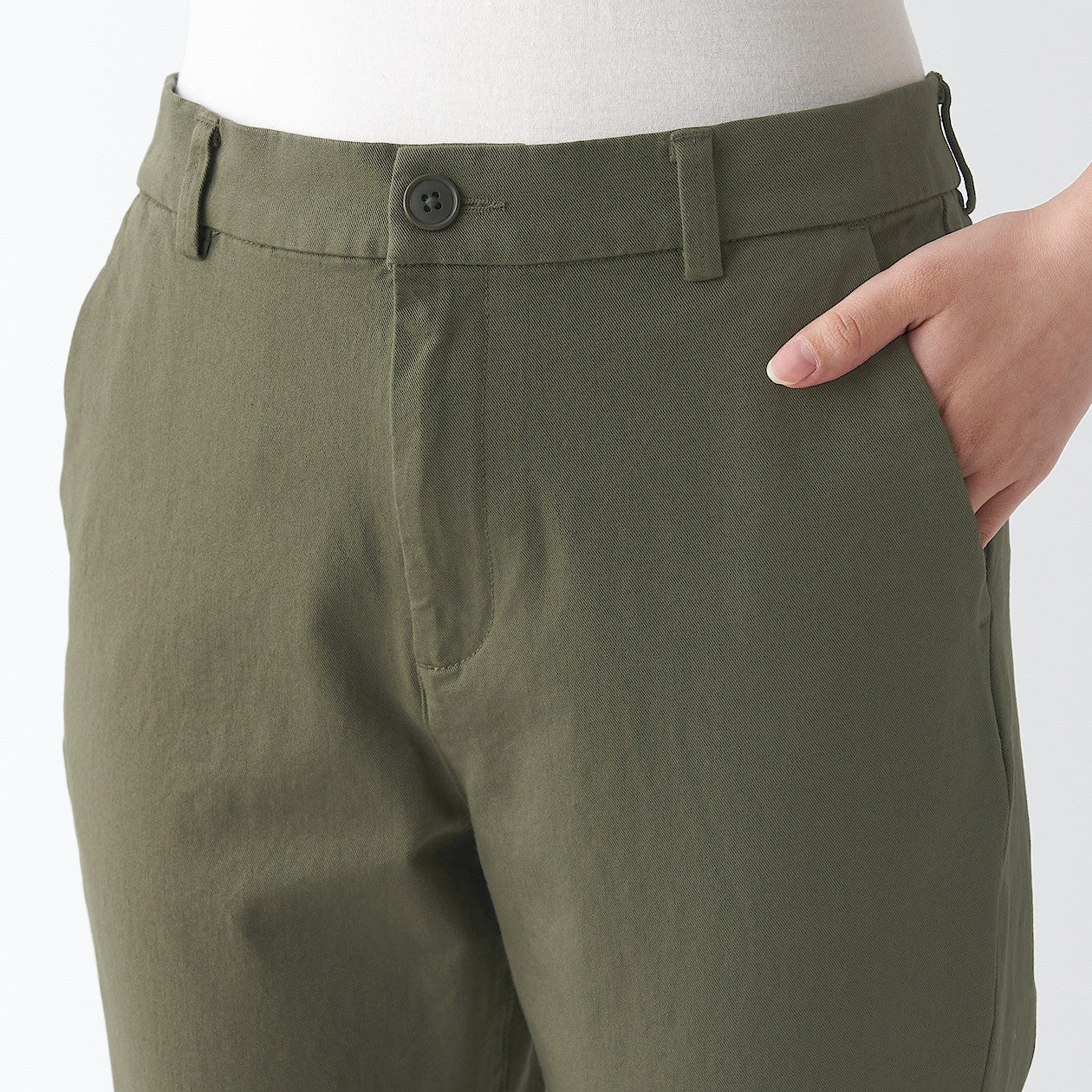 Women's 4-Way Stretch Chino Slim Tapered Pants (L 32inch / 82cm) - Image 27