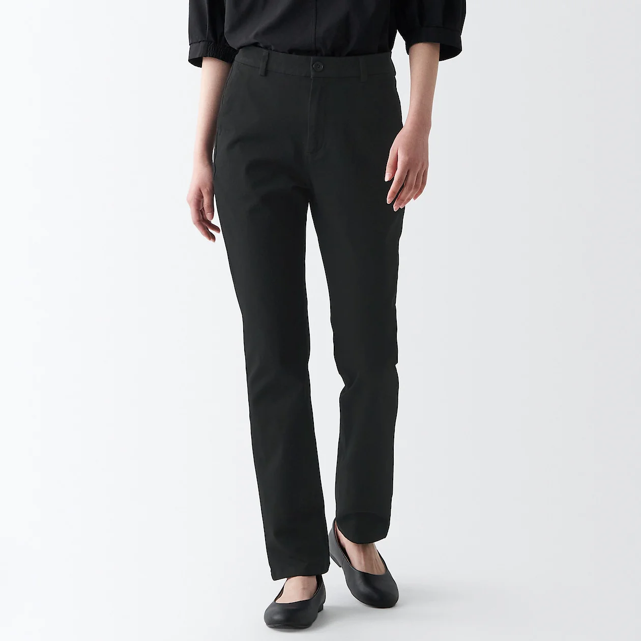 Women's 4-Way Stretch Chino Slim Tapered Pants (L 32inch / 82cm) - Image 3