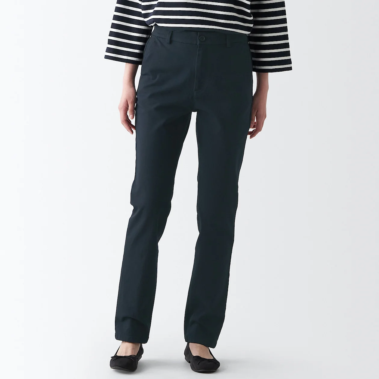 Women's 4-Way Stretch Chino Slim Tapered Pants (L 32inch / 82cm) - Image 33