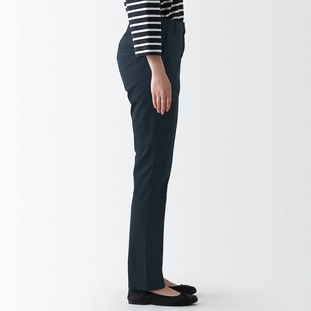 Women's 4-Way Stretch Chino Slim Tapered Pants (L 32inch / 82cm) - Image 35
